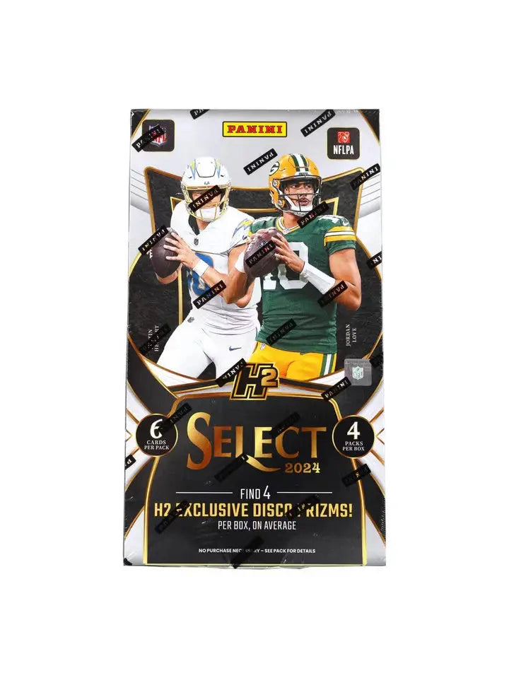 2024 Panini Select Football H2 Box - Premium Trading Cards for NFL Collectors - Perfect for Sports Memorabilia Collections and Fantasy Football Fans