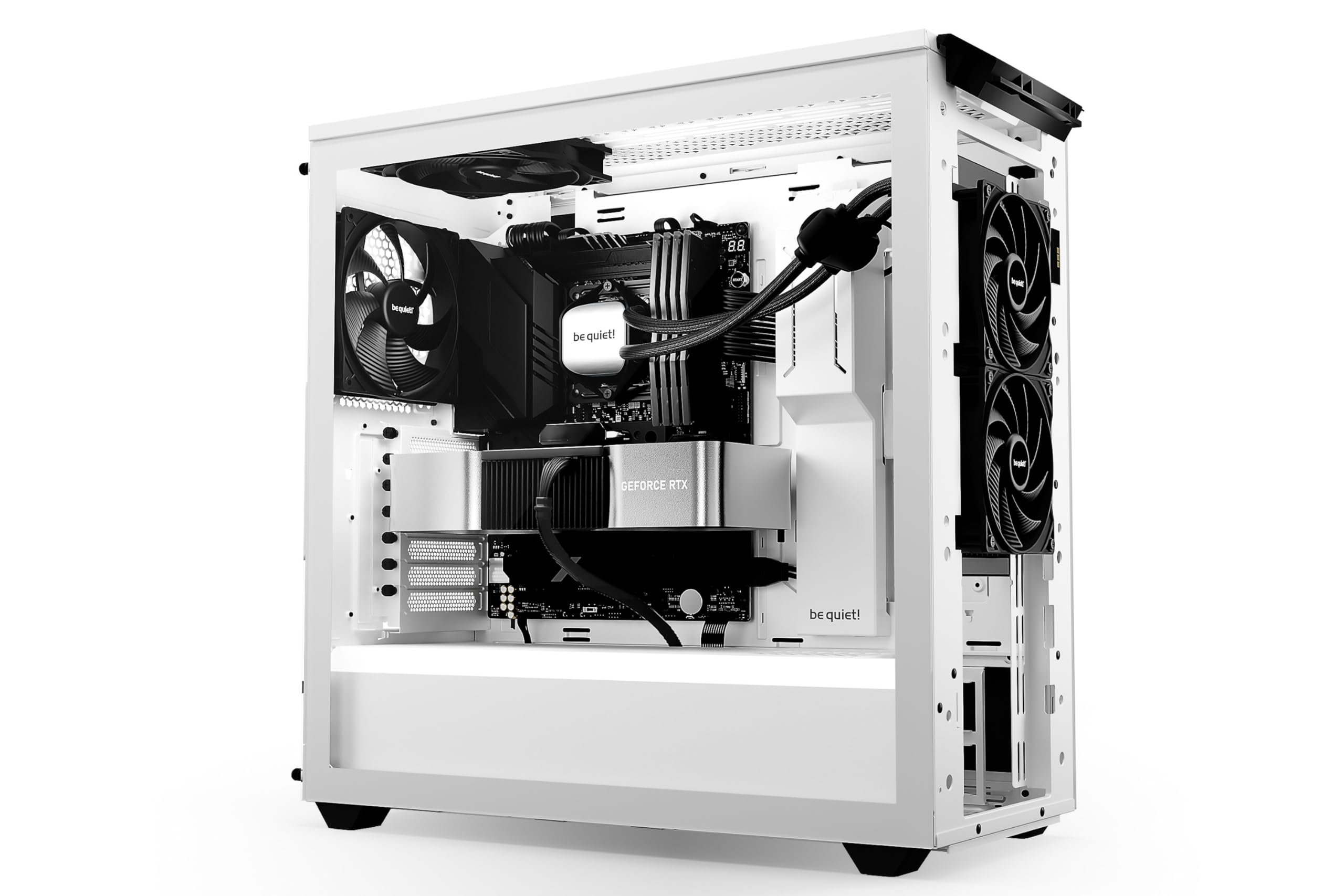 Be Quiet! Pure Loop 2 240mm Liquid CPU Cooler - High Performance Water Cooling System with 2x Pure Wings 3 120mm PWM Fans & Decoupled Pump - Ideal for Gaming PCs, Workstations, and Overclocking Rigs