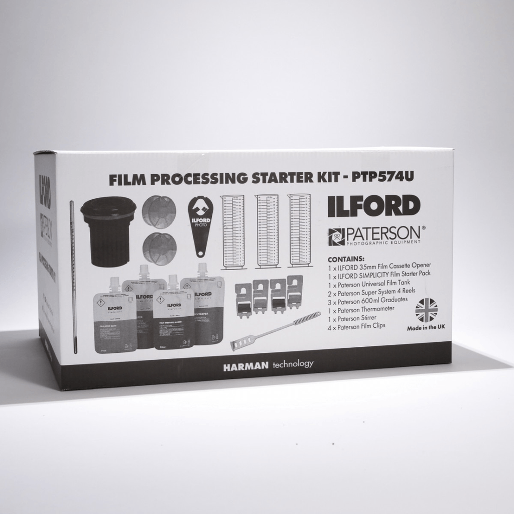 ILFORD PATERSON Darkroom Starter Kit for Film Developing - Complete Photography Developing Tools for Beginners | Perfect for Home Darkroom, Film Processing & Photography Enthusiasts