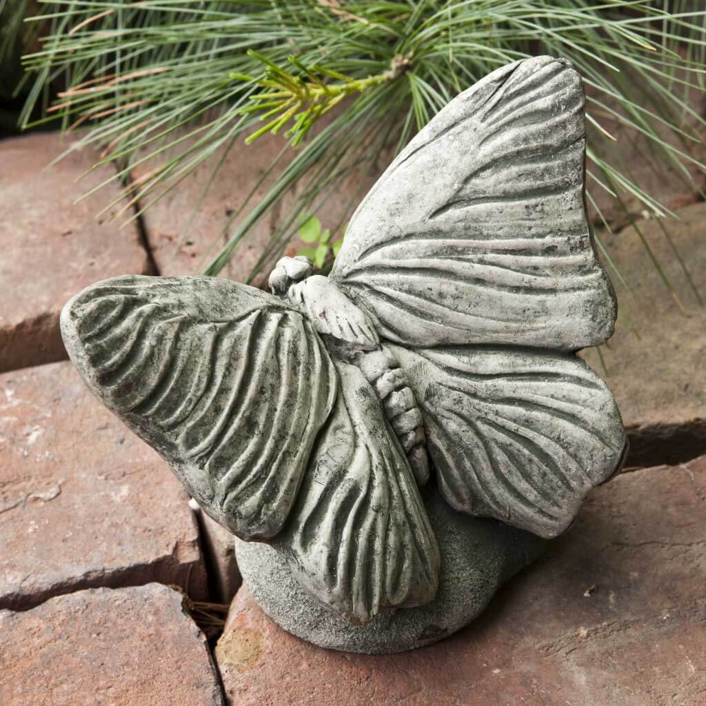 Campania International Butterfly Garden Statue - Elegant Outdoor Decor for Patio, Garden & Yard