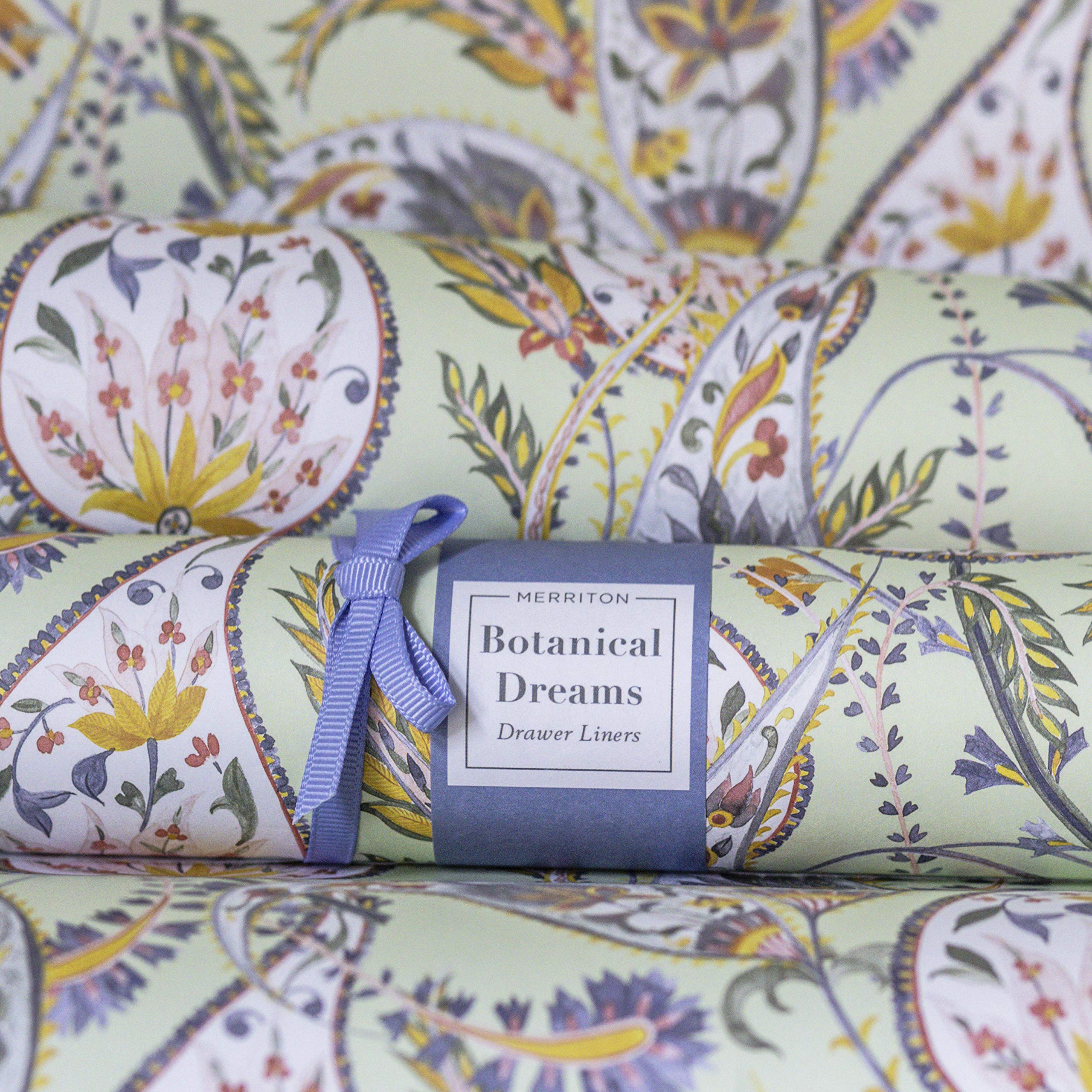 Fragrant Drawer Liners for Dresser & Cabinet - Scented Shelf Paper for Closet, Kitchen & Wardrobe | Non-Adhesive Botanical Dreams Scent | Perfect for Organizing & Freshening Clothes, Towels & Linens