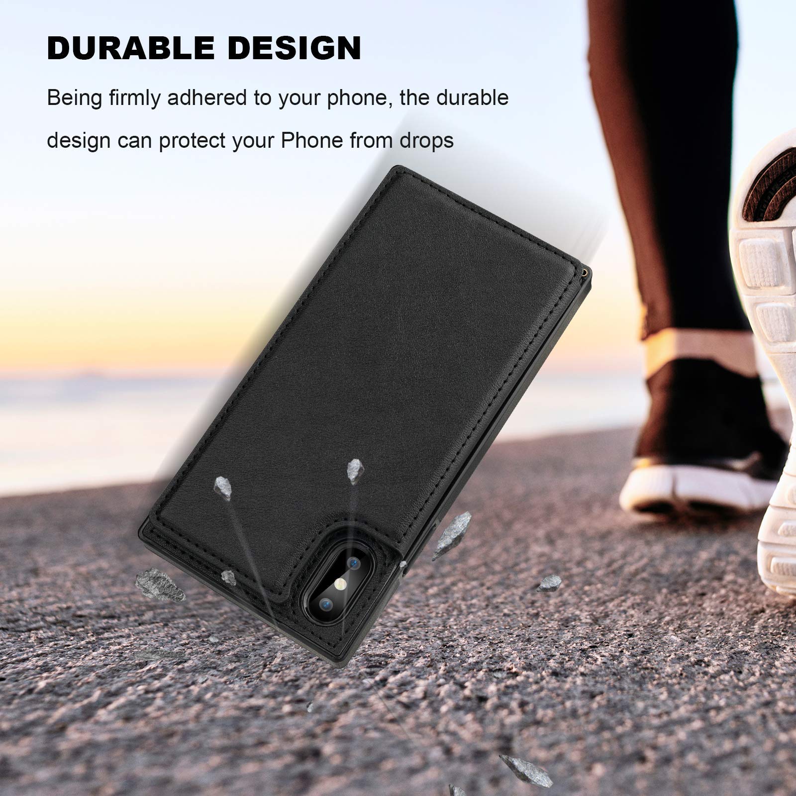 RFID Blocking Wallet Case for iPhone Xs Max 6.5