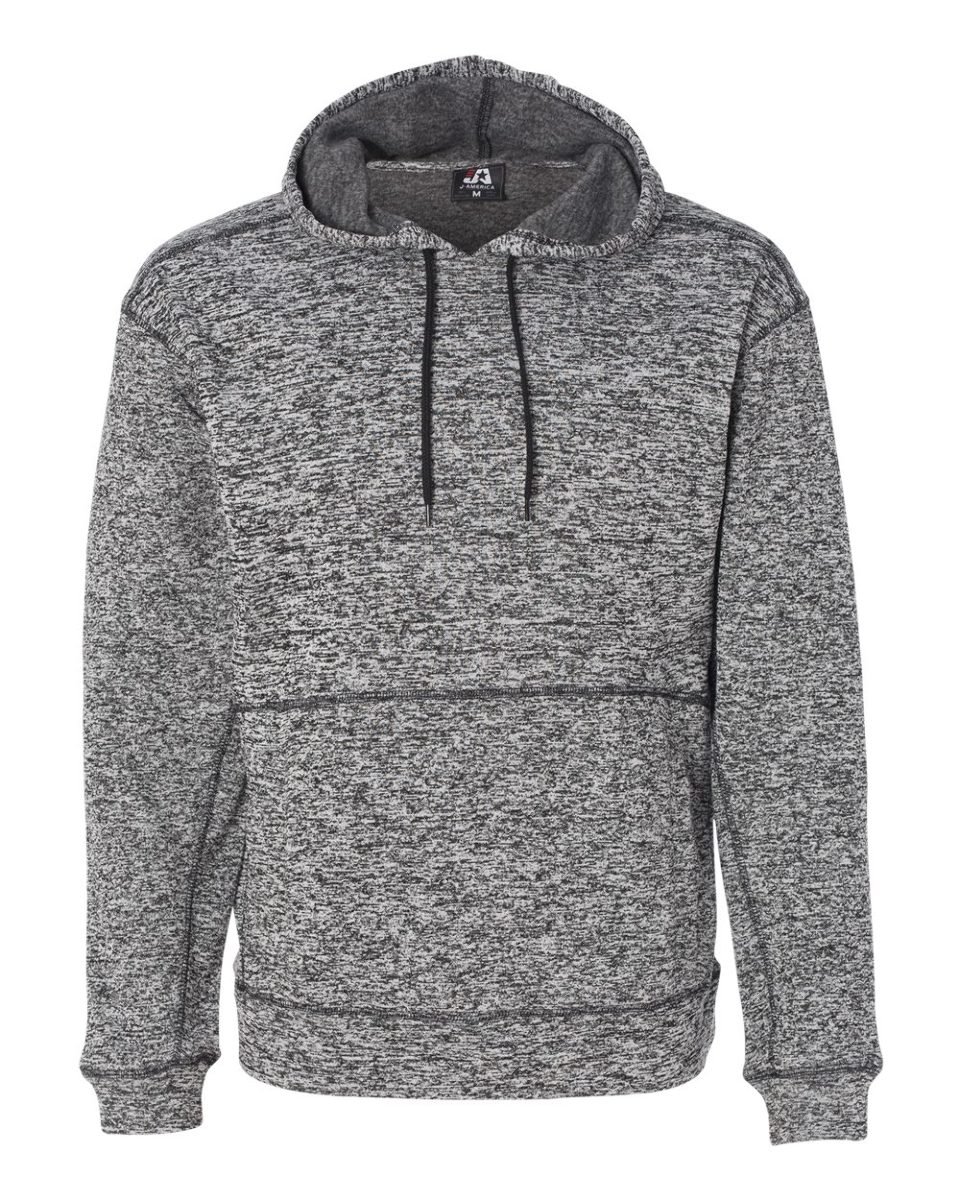 J America Cosmic Poly Fleece Hooded Sweatshirt - Charcoal Grey | Warm Winter Pullover for Men & Women | Perfect for Outdoor Activities & Casual Wear