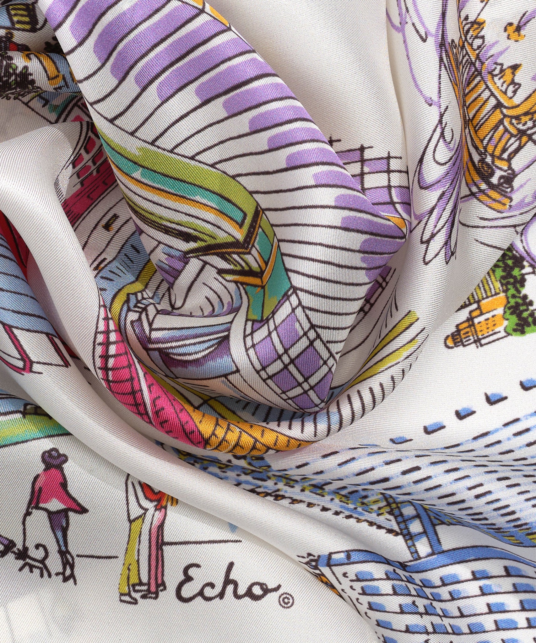 Stylish City Hopping Silk Bandana Scarf - Lightweight Fashion Accessory for Women & Men - Perfect for Travel, Outdoor Activities & Everyday Wear