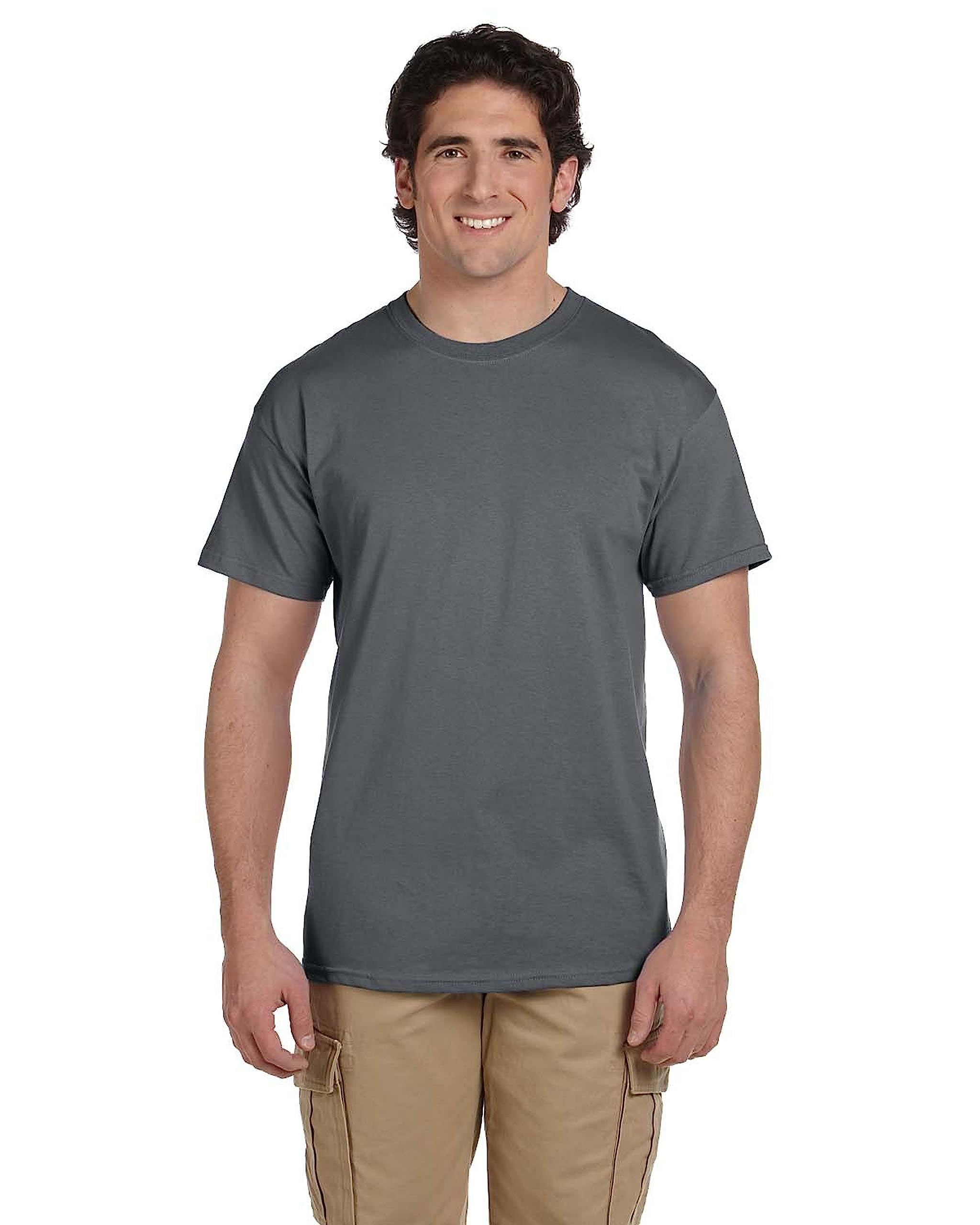 Fruit of the Loom Men's Lightweight Cotton T-Shirts - Short & Long Sleeve Comfortable Casual Tees for Everyday Wear, Workout, and Layering