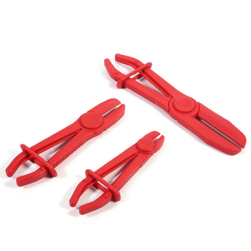 3Pcs Nylon Hose Clamp Pliers - Fuel & Water Line Clamp Tool for Automotive, Marine & Home Plumbing Repairs | Easy Pinch & Release Design