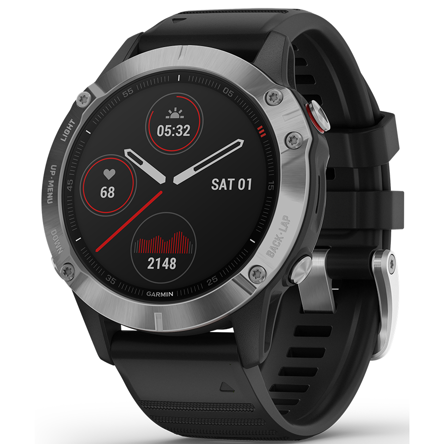 Garmin Fenix 6 Premium Multisport GPS Watch (47mm) - Outdoor Adventure, Running, Swimming & Fitness Tracking Smartwatch for Men & Women