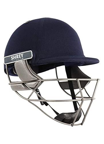Shrey Pro Guard Air Titanium Cricket Helmet for Men with Mesh Bag - 4 Round Protective Headgear for Cricket Players | Perfect for Practice, Matches & Training Sessions