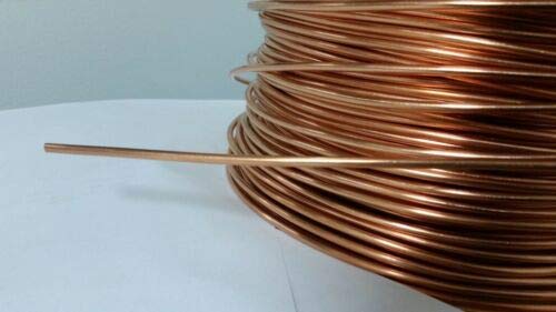6 AWG Bare Copper Ground Wire - 100 Feet Solid Core Bonding Cable for Pools, Spas & Electrical DIY Projects | Outdoor & Indoor Use