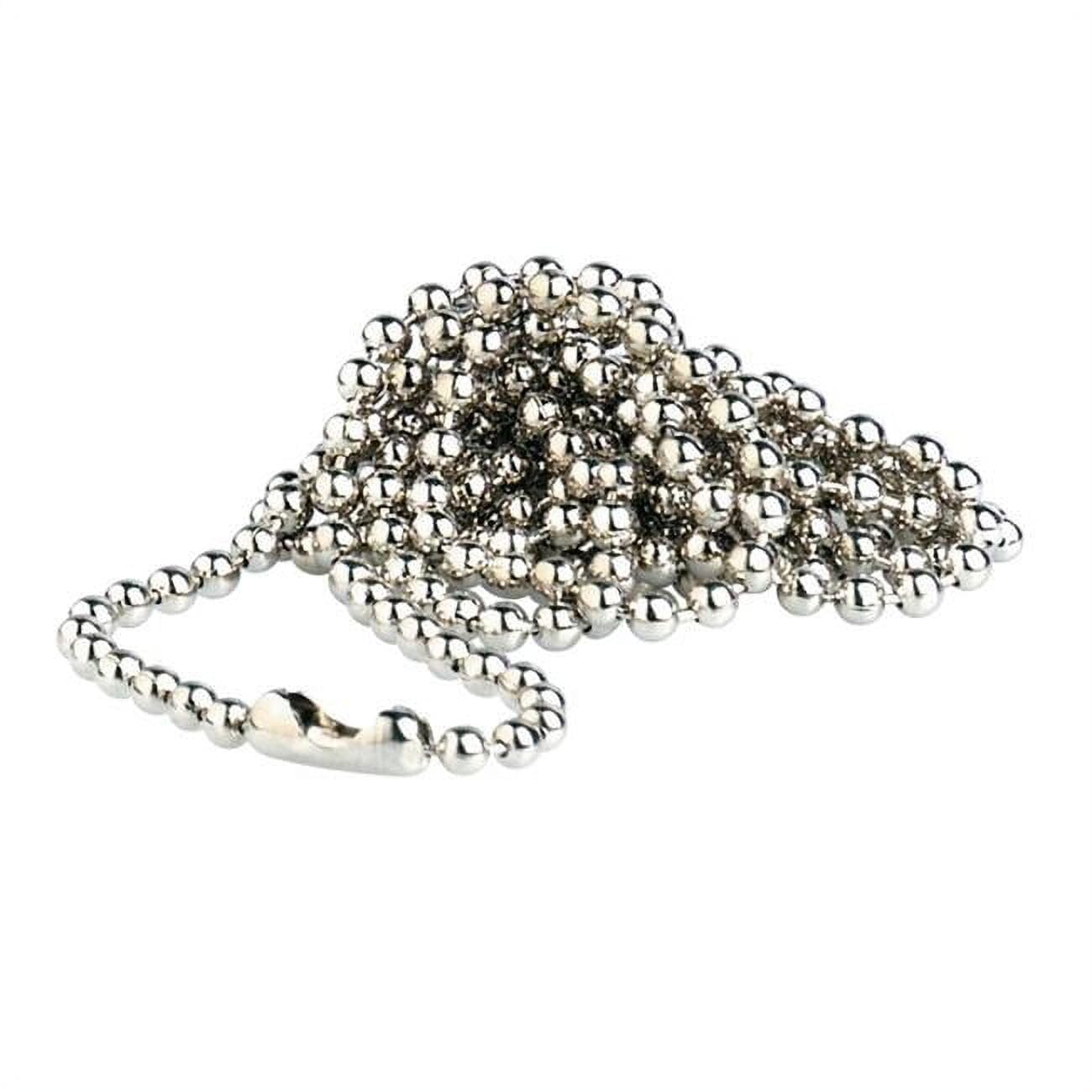30 Pack Chrome Metal Chain Lanyards - Bulk 100 PCS Keychain Necklace for ID Badges, Keys & Accessories - Office, School, Event Use