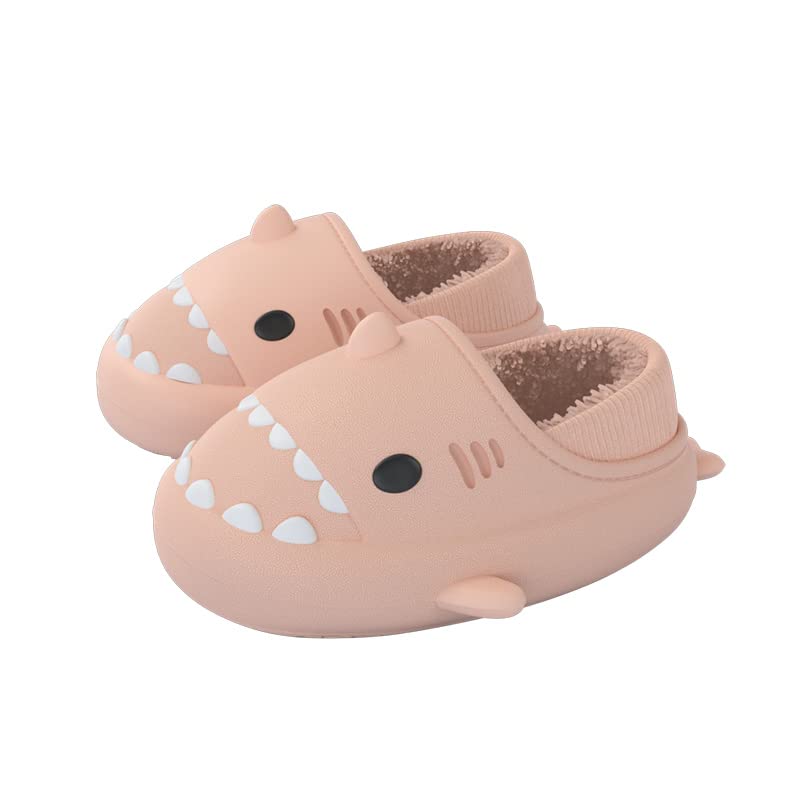 **Premium Shark Plush Slippers for Men & Women - Non-Slip Cushioned Thick Sole - Soft Cloud Slides for Couples, Home, Lounge & Casual Wear**