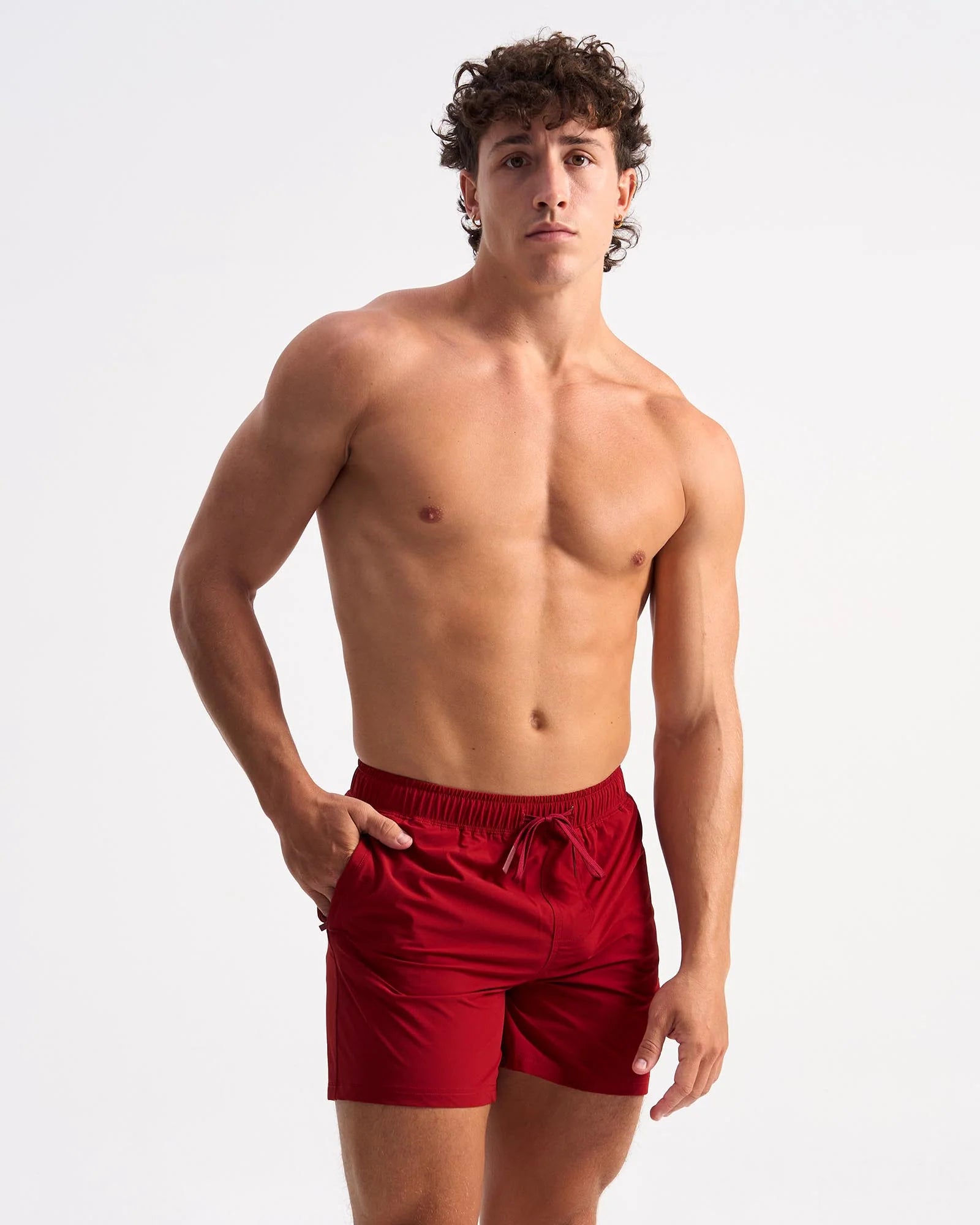 Teamm8 Bolt 5 Short Sleeve Running Shirt - Red | Moisture Wicking Athletic Top for Men | Perfect for Jogging, Gym Workouts & Outdoor Sports