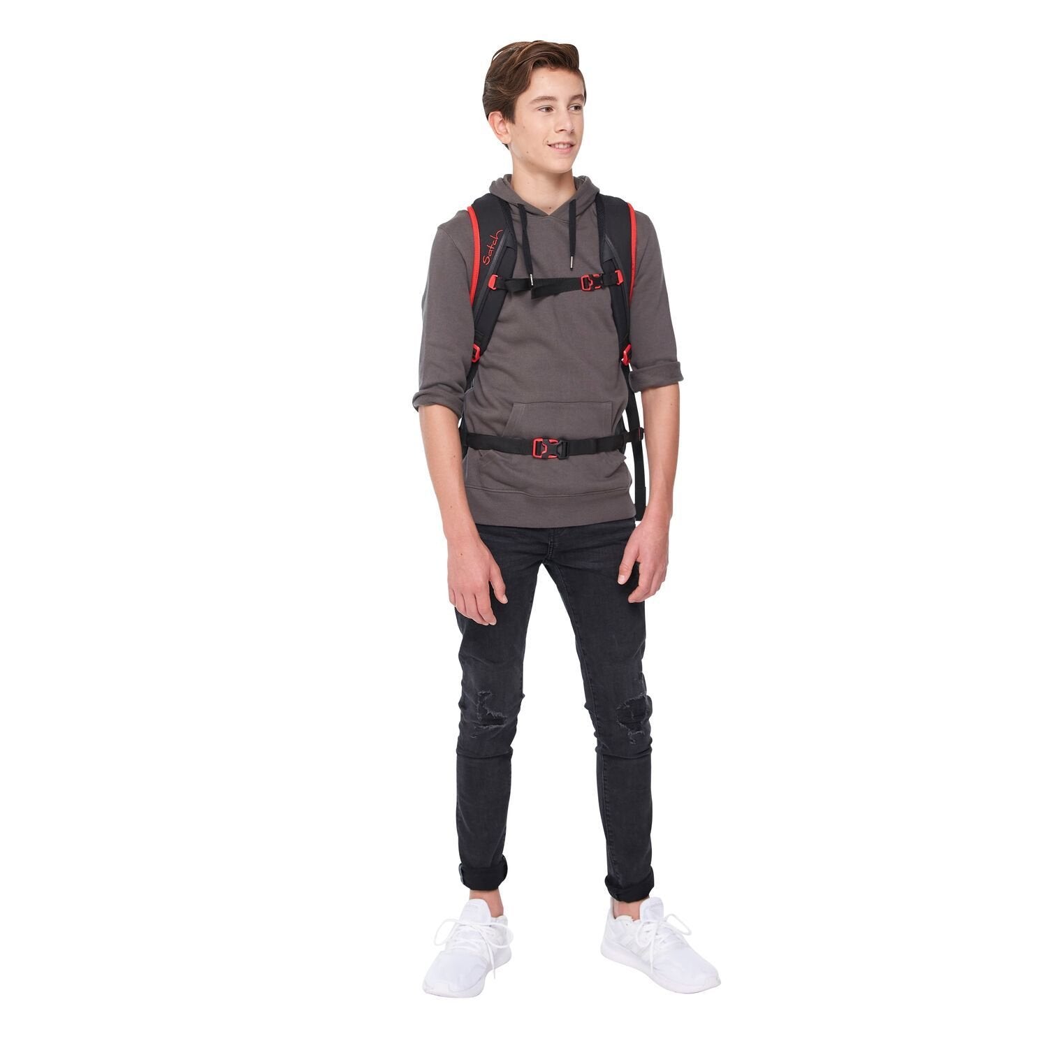Satch Pack Fire Phantom - Premium Waterproof Backpack for Hiking, Camping & Outdoor Adventures - Durable Travel Backpack with USB Charging Port & Anti-Theft Design