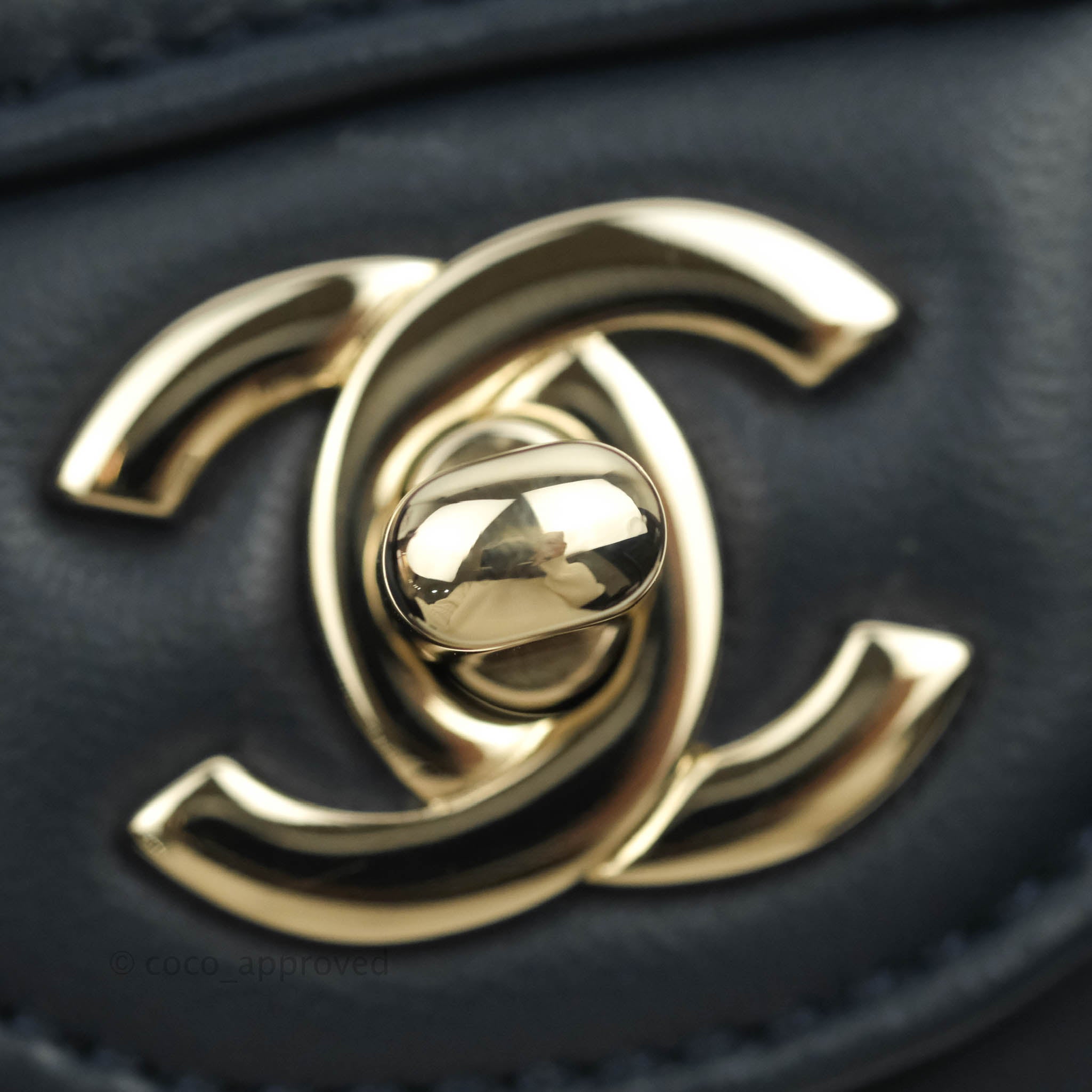 Chanel Chevron Mini Rectangular Flap Bag in Navy Lambskin Leather with Gold Hardware - Luxury Crossbody Purse for Women, Perfect for Date Night & Special Occasions