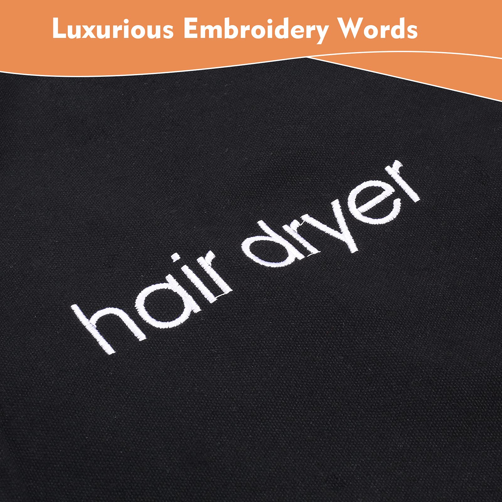 Travel-Friendly Light Grey Drawstring Hair Dryer Bag - Waterproof & Compact Storage for Blow Dryer in Bathroom, Gym, or On-The-Go