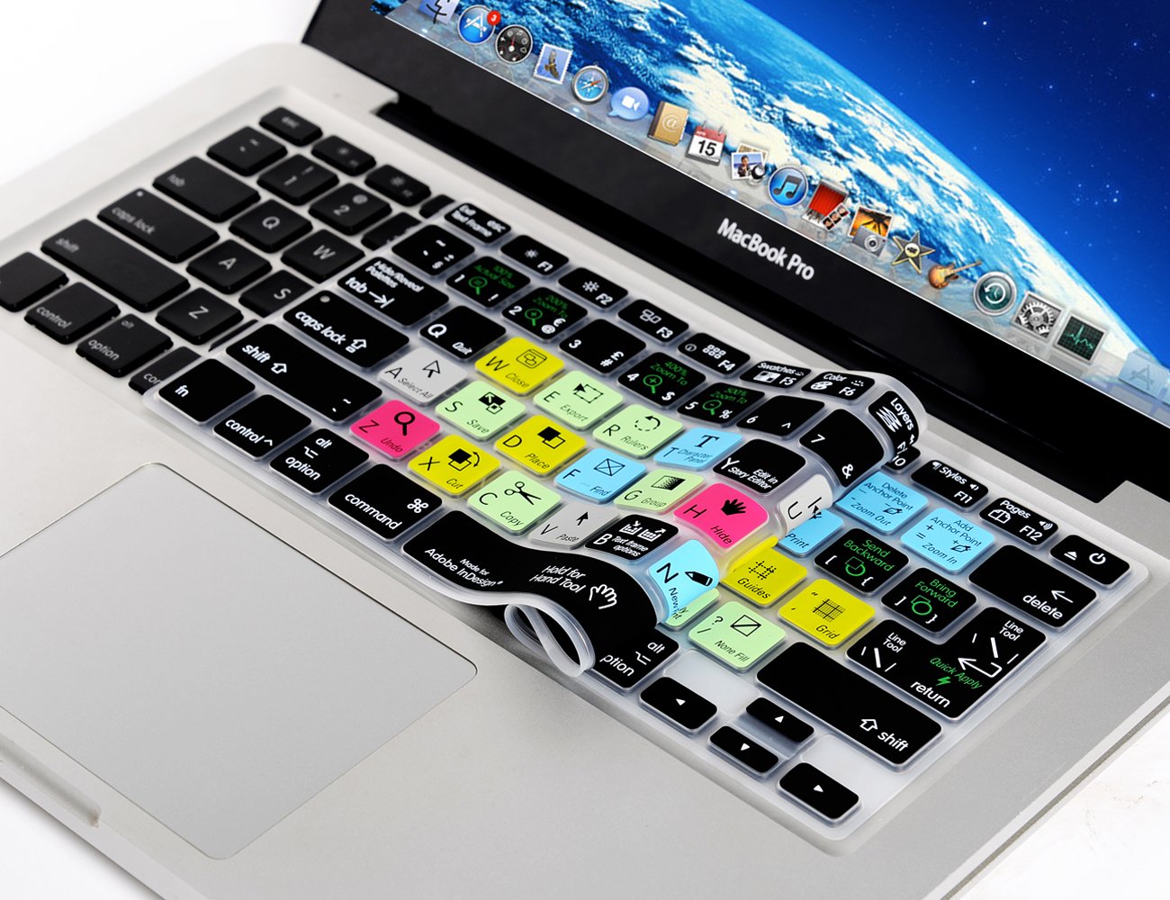 Adobe InDesign Shortcut Keyboard Cover - Hot Keys Skin for MacBook Air 13