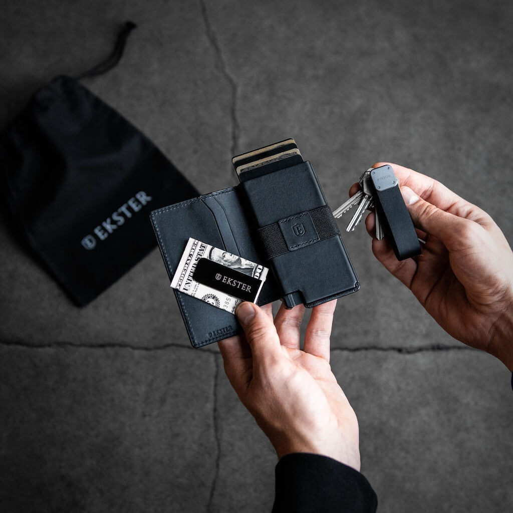 Ekster Slim Wallet with Money Clip - RFID Blocking Minimalist Front Pocket Wallet for Men - Perfect for Travel, Business & Everyday Carry