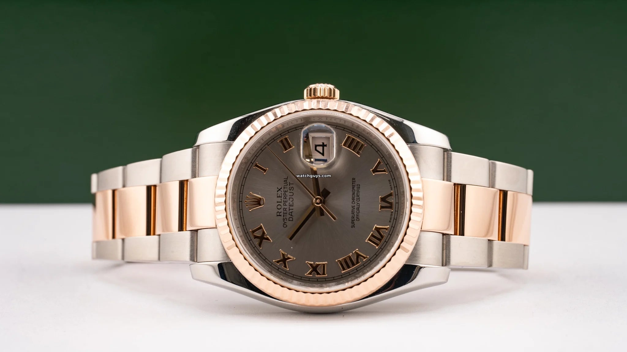 Rolex Datejust 116231 Men's Watch - Slate Dial with Roman Numerals - Luxury Automatic Timepiece for Business, Formal Events & Everyday Wear