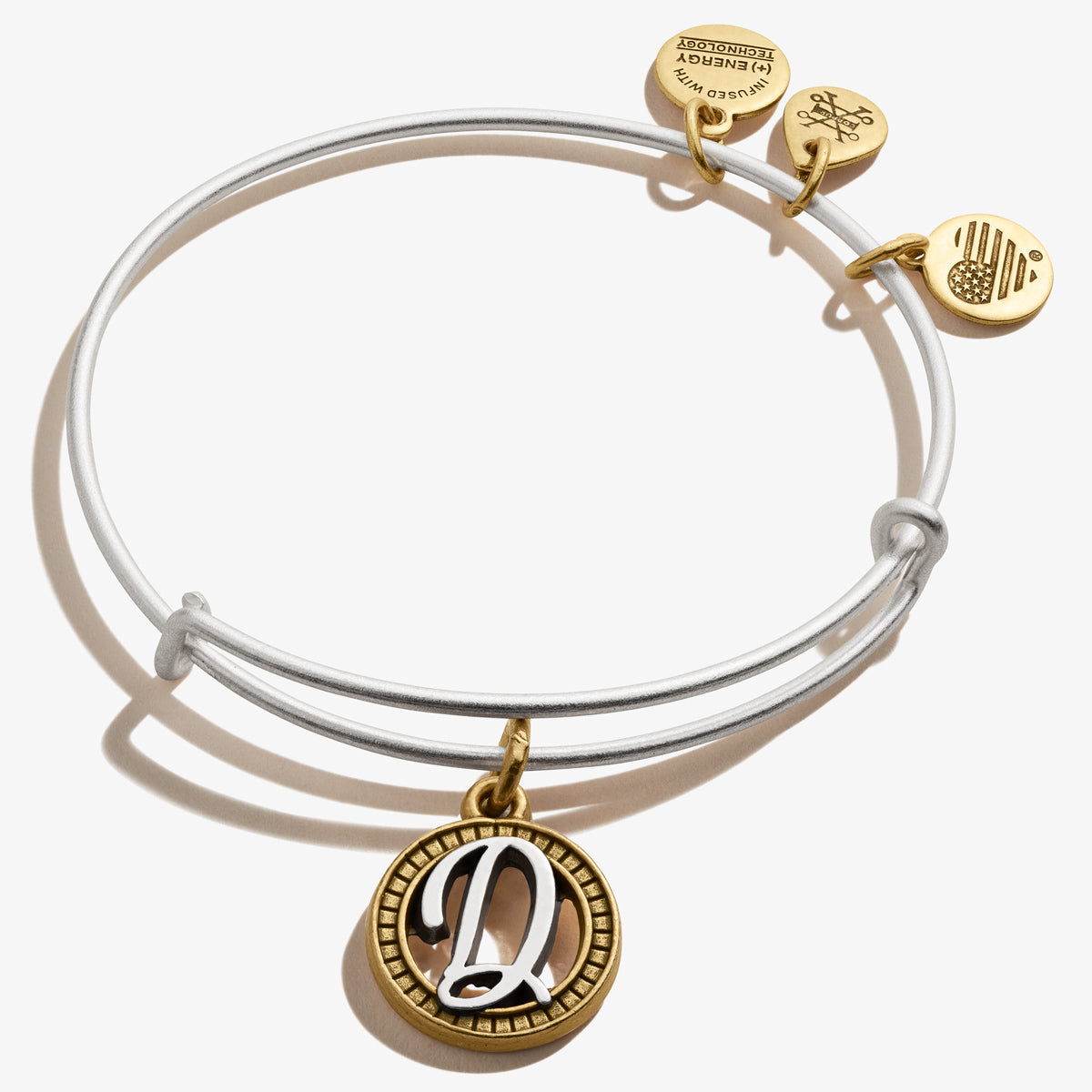 Initial D Anime Inspired Two Tone Charm Bangle - Stylish Japanese Car Racing Fashion Accessory for Fans & Cosplay