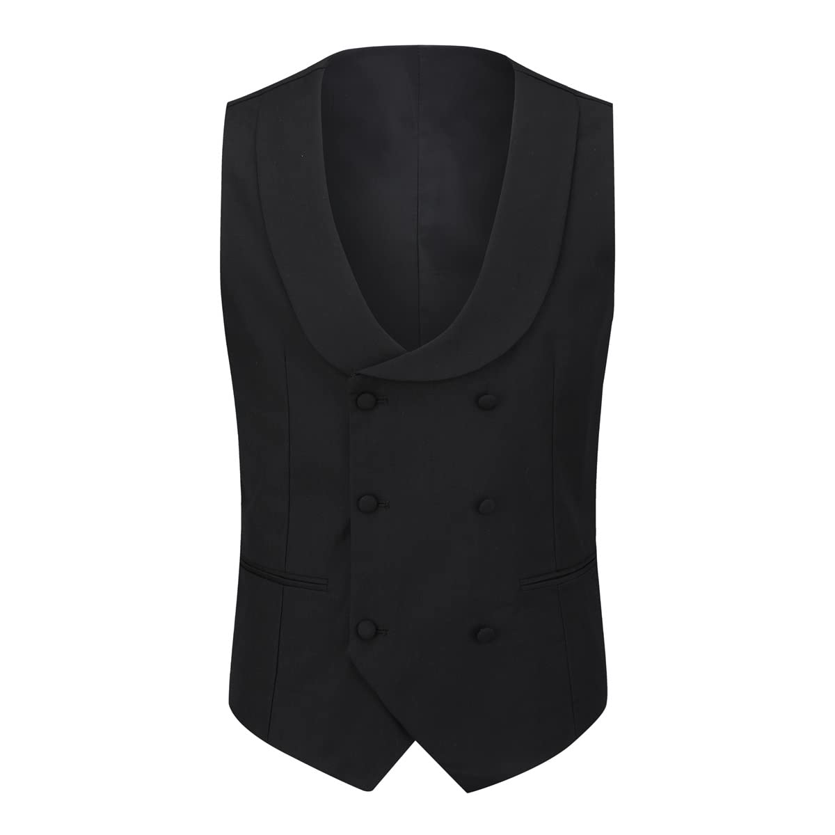 YFFUSHI Men's Slim Fit 3 Piece Suit Set - One Button Blazer, Vest & Trousers for Prom, Wedding, Business & Formal Occasions