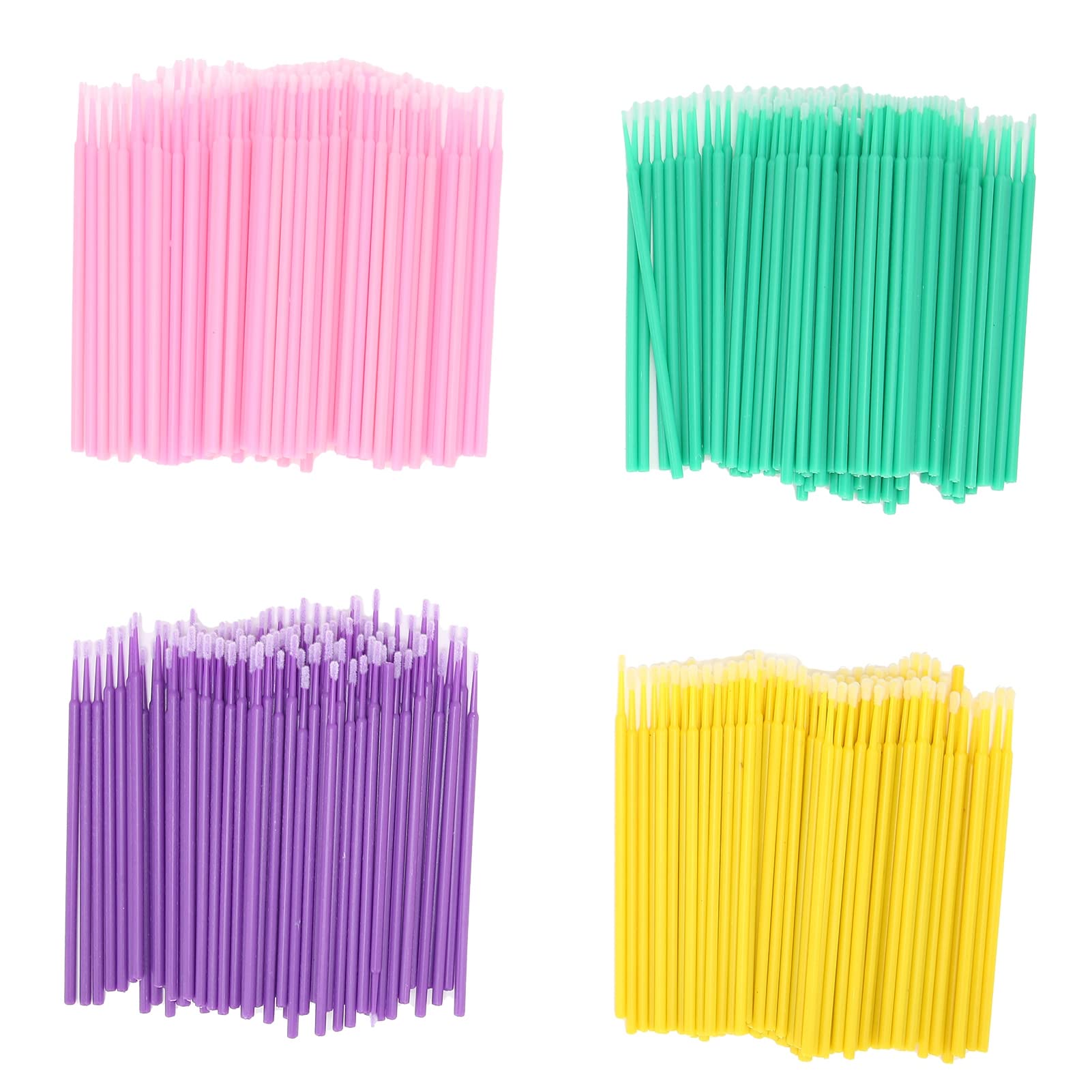 Foldable Makeup Applicator 400pcs - Disposable Micro Cotton Swabs for Eyeshadow & Eyeliner Application | Safe Cosmetic Supplies for Women | Perfect for Travel, Professional Makeup & Touch-ups