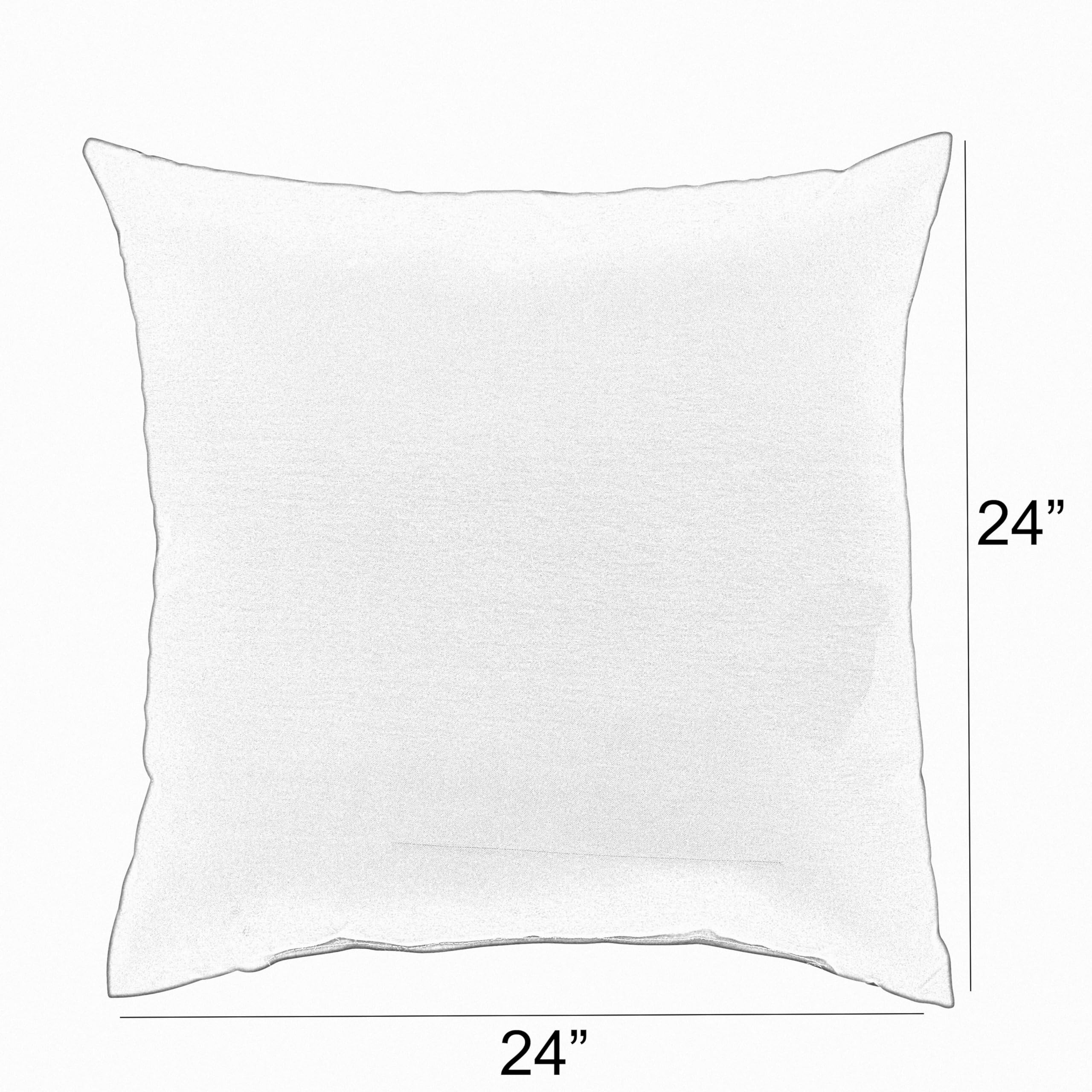 Mozaic Company 24x24 Inch Beige Indoor Outdoor Decorative Throw Pillow Covers Set of 2 - Water Resistant for Patio, Sofa, Bedroom & Porch Decor