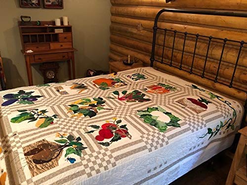 Hand-Stitched Multicolor Patchwork Quilt - 68