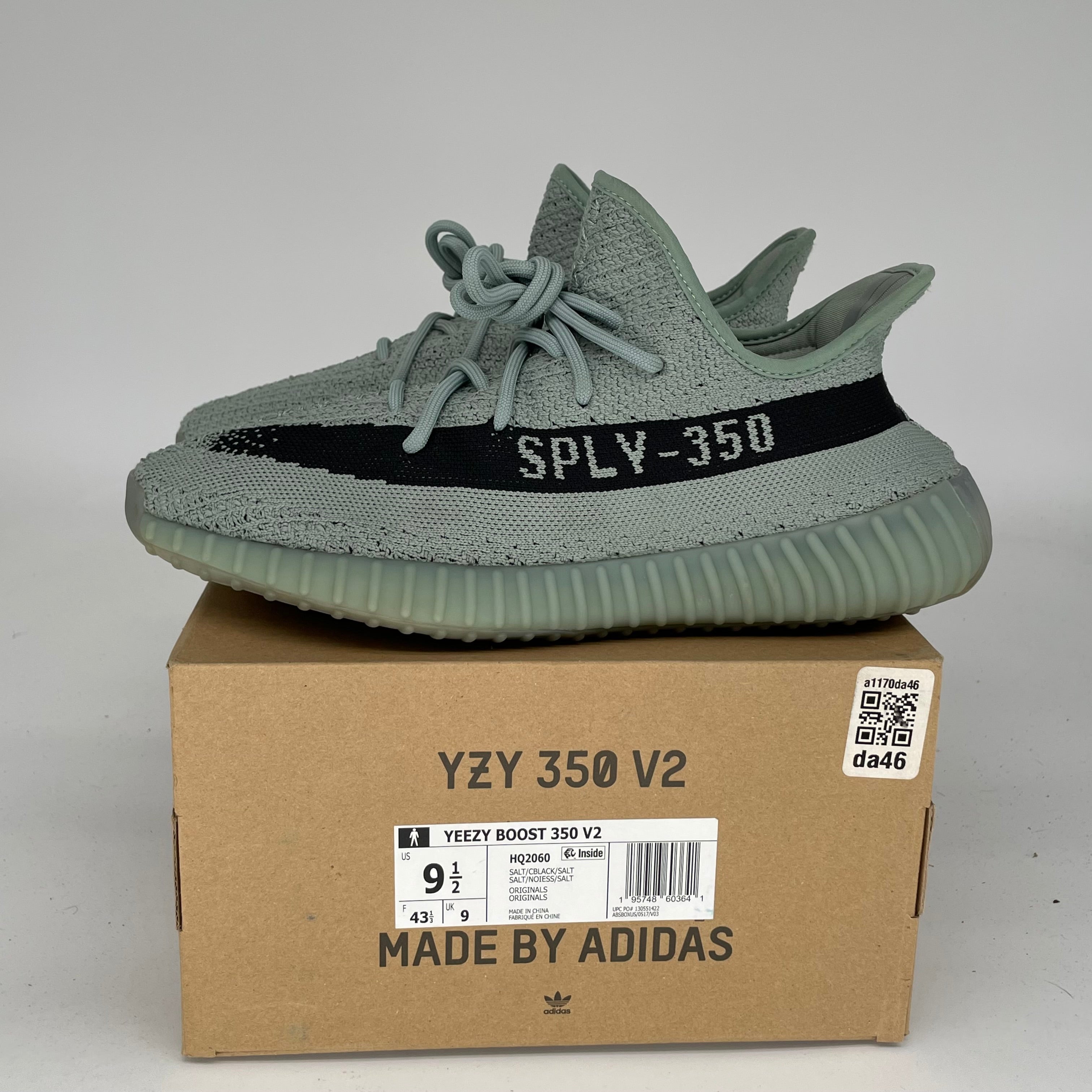 Adidas Yeezy Boost 350 V2 Salt - Men's Running Shoes Size 9.5 (HQ2060) | Comfortable Sneakers for Gym, Jogging & Casual Wear