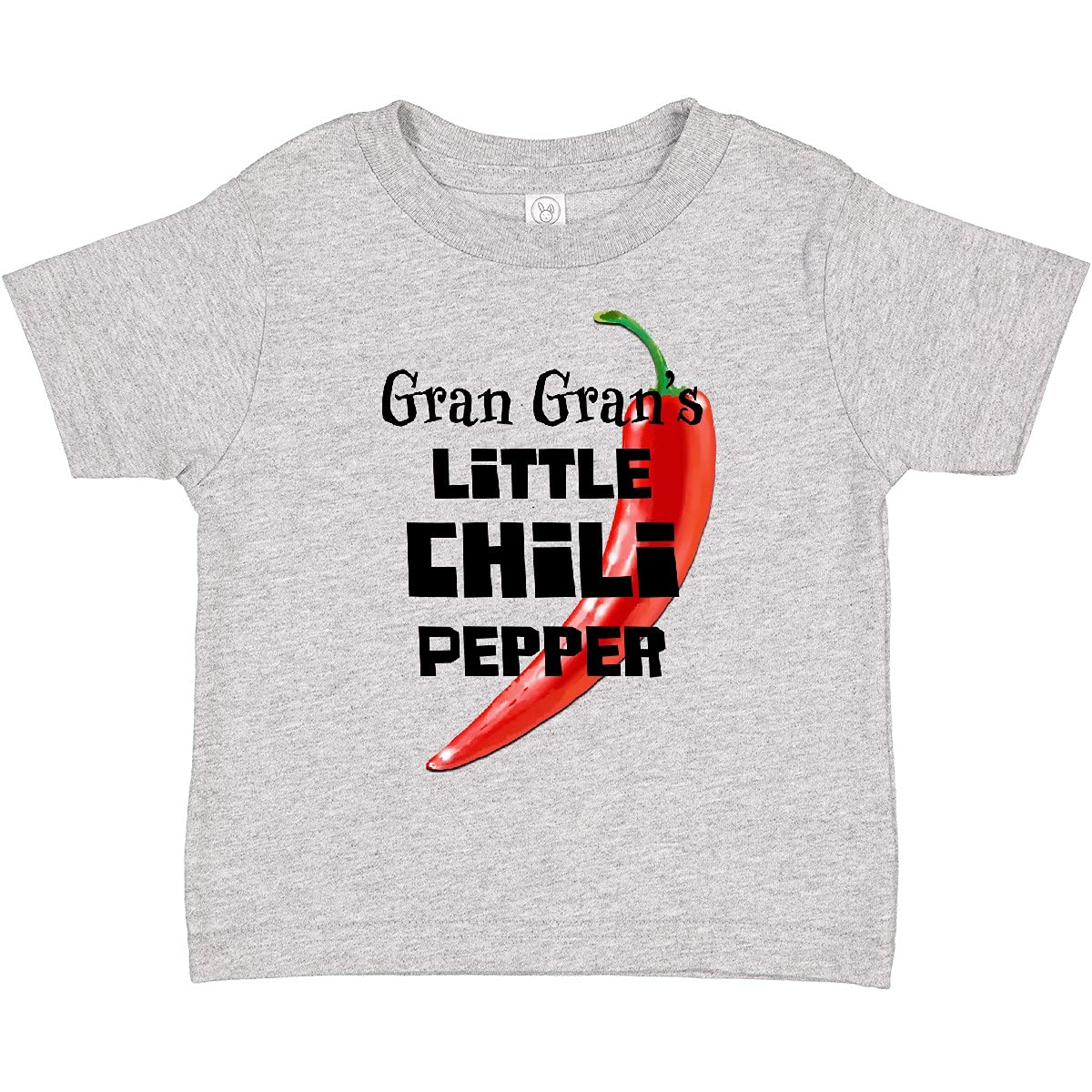Inktastic Gran Gran's Little Chili Pepper Toddler T-Shirt - Cute Baby Clothes for Boys & Girls - Perfect for Playdates, Family Photos & Everyday Wear
