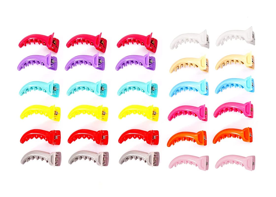 NAVMAV Banana Clips for Thick Hair - 30PCS Strong Hold Hair Clips for Women & Girls, Fashion Hair Styling Accessories, Perfect for Ponytails, Buns & Updos - Great Christmas Gifts & Daily Hair Styling