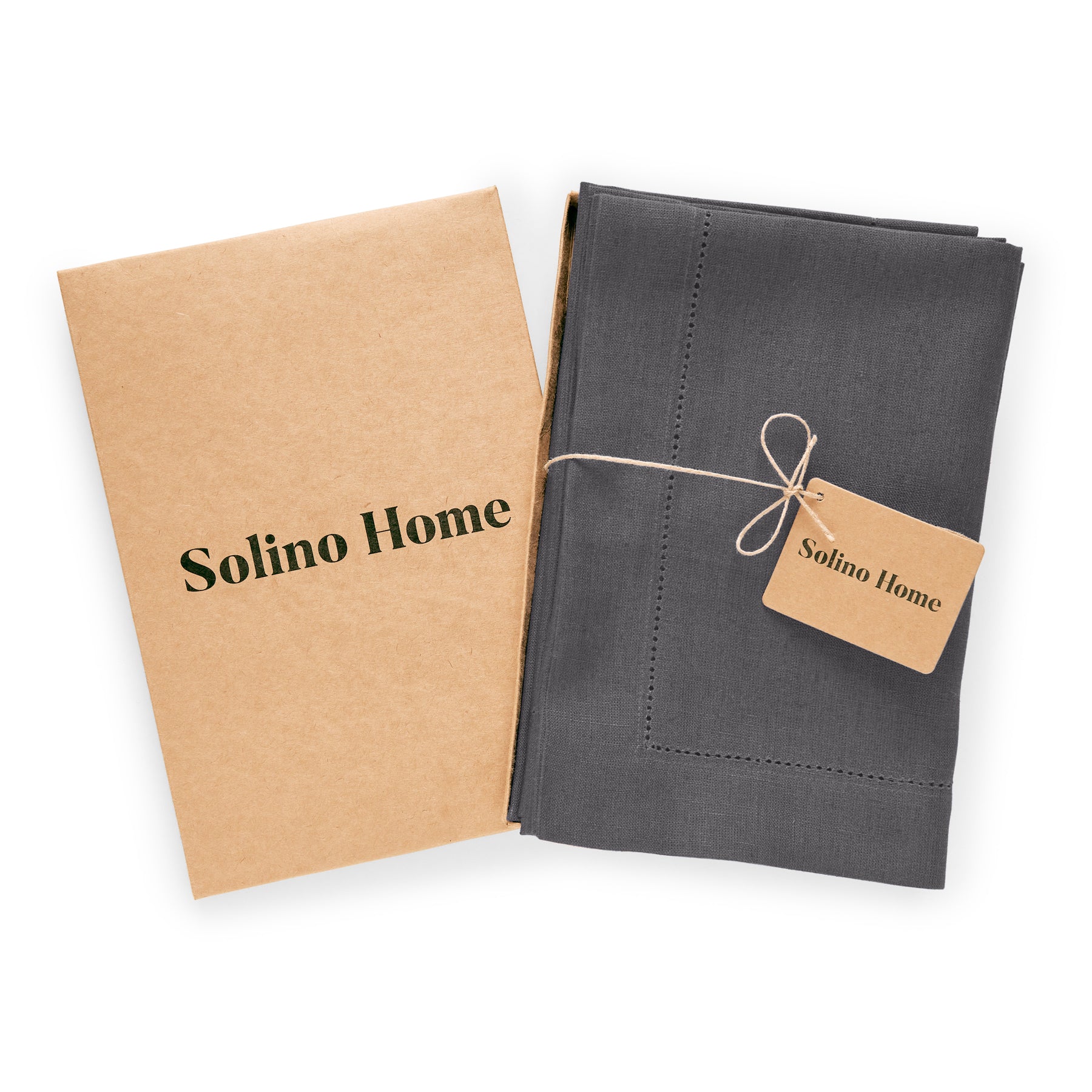 Premium Medium Weight Hemstitch Napkins - 12-Pack White Linen Dinner Napkins for Formal Dining, Weddings & Special Occasions