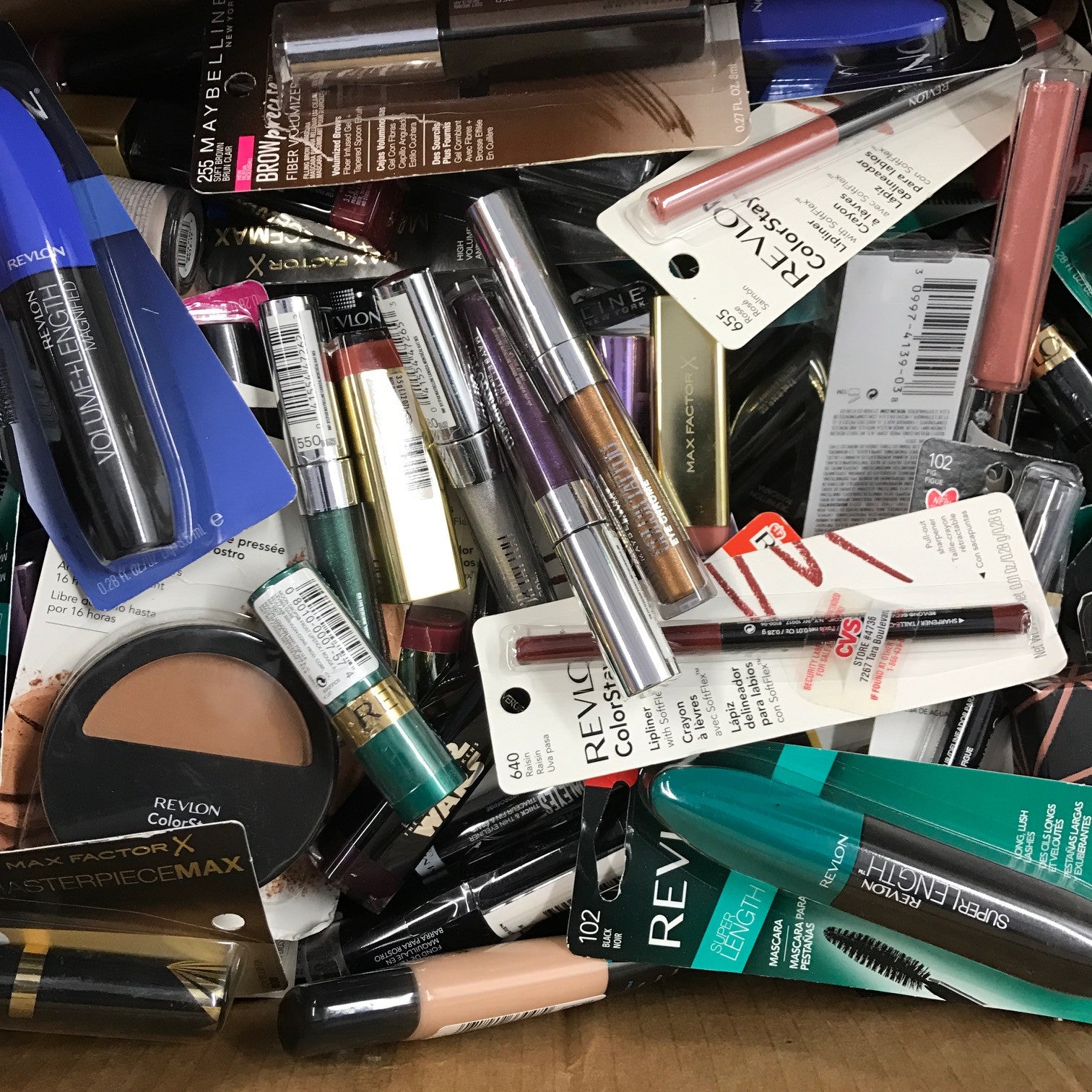 Wholesale Assorted Brand Name Cosmetics Lot - 100 Piece Set for Makeup Artists, Salons & Retailers | Bulk Beauty Products for Professional & Personal Use