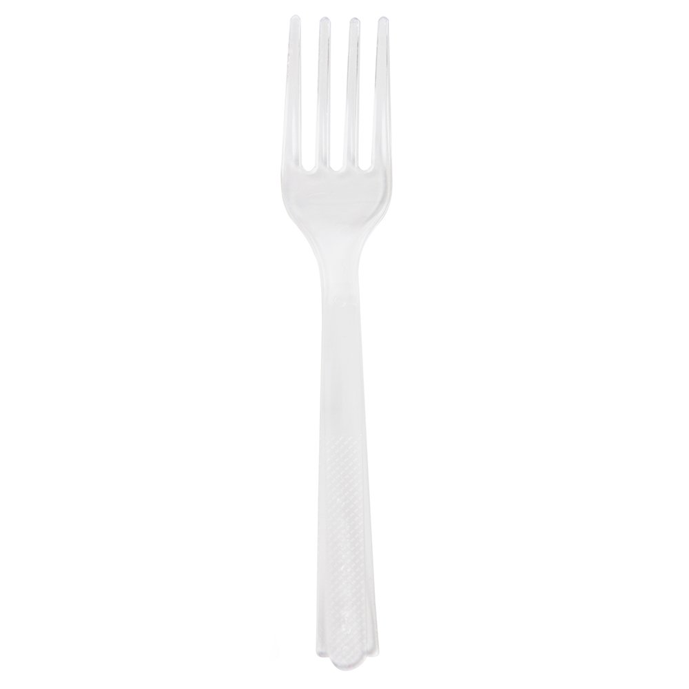 Eco-Friendly White Plastic Forks - Bulk Pack of 18 Disposable Cutlery Pieces | Perfect for Parties, Picnics & Catering Events
