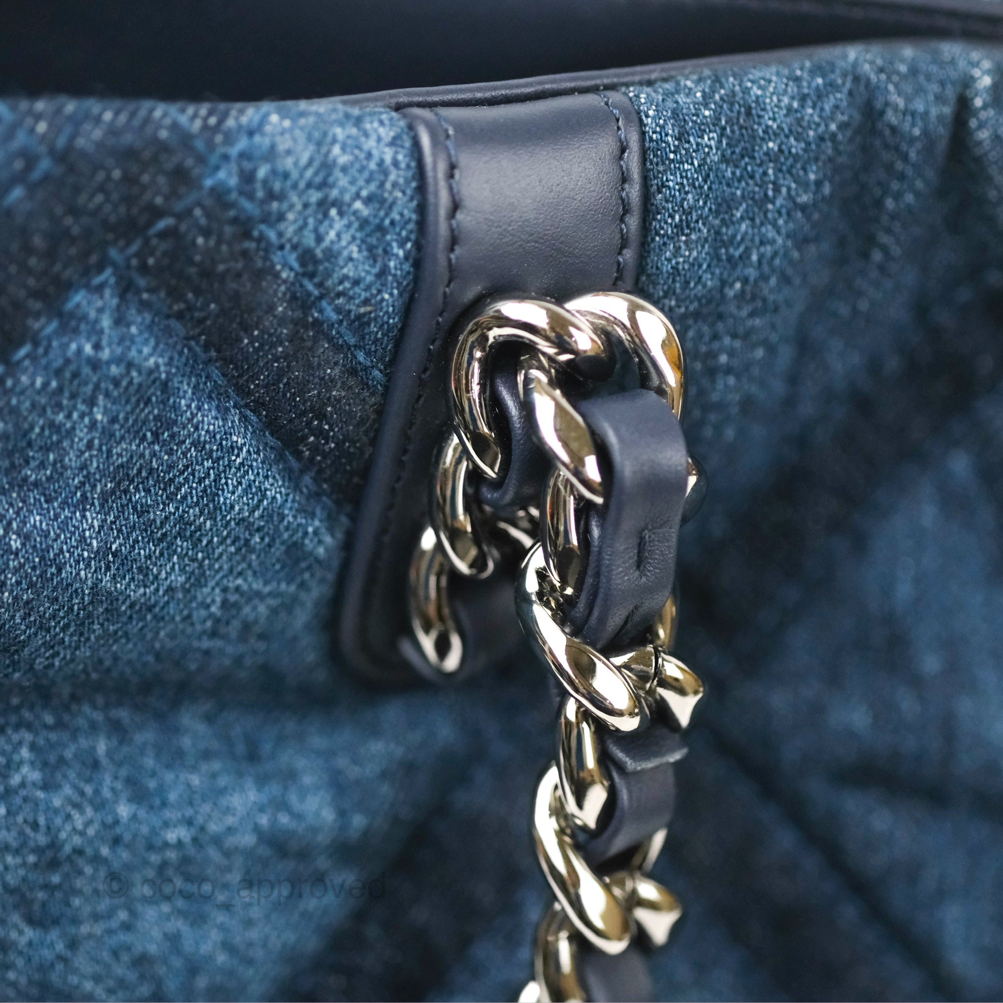 Chanel 19 Quilted Denim Tote Bag with Mixed Metal Hardware - Luxury Designer Handbag for Women, Perfect for Work, Travel and Everyday Use