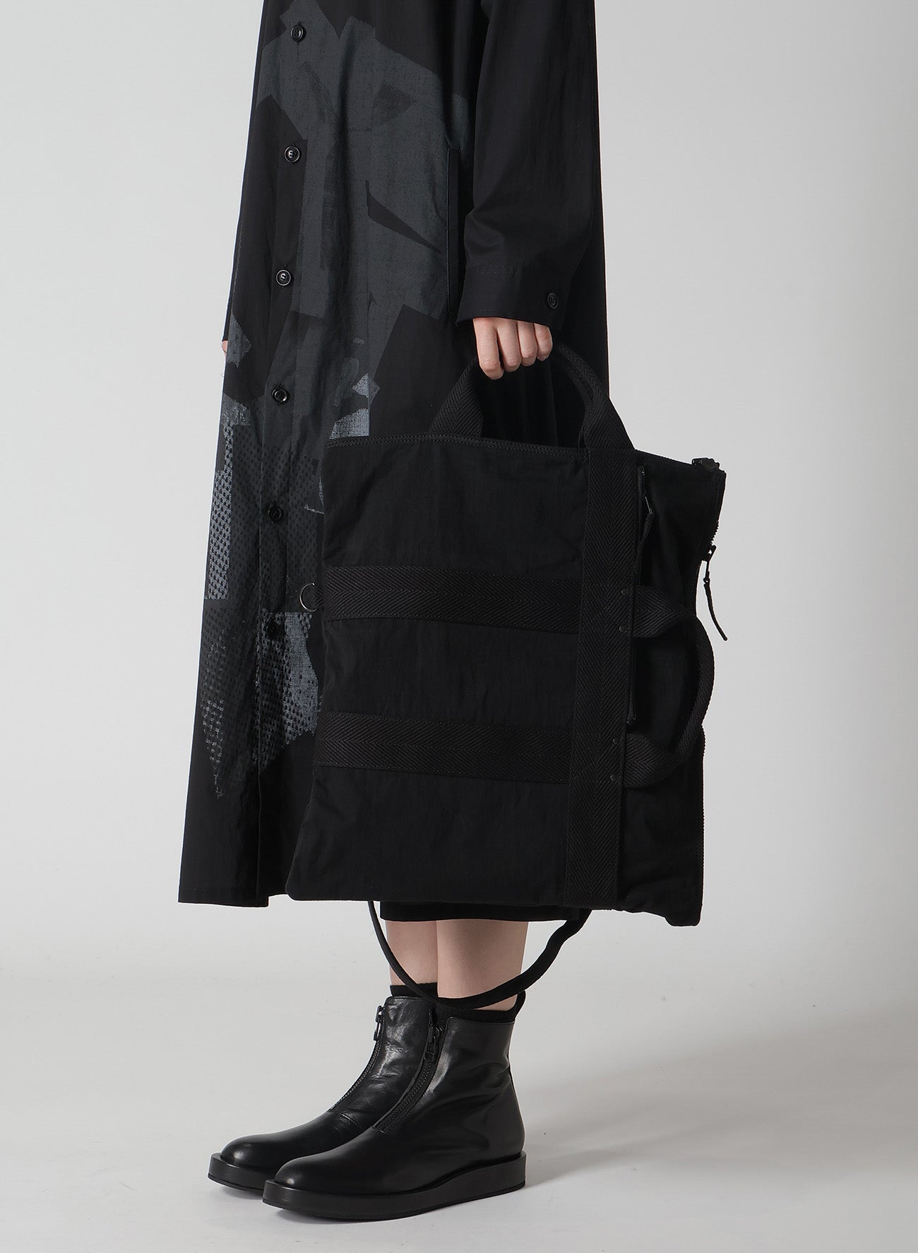 Military Style 2-Way Tote Bag - Durable Gabardine Fabric for Work, Travel & Everyday Use | C/NY Fashion Backpack for Men & Women
