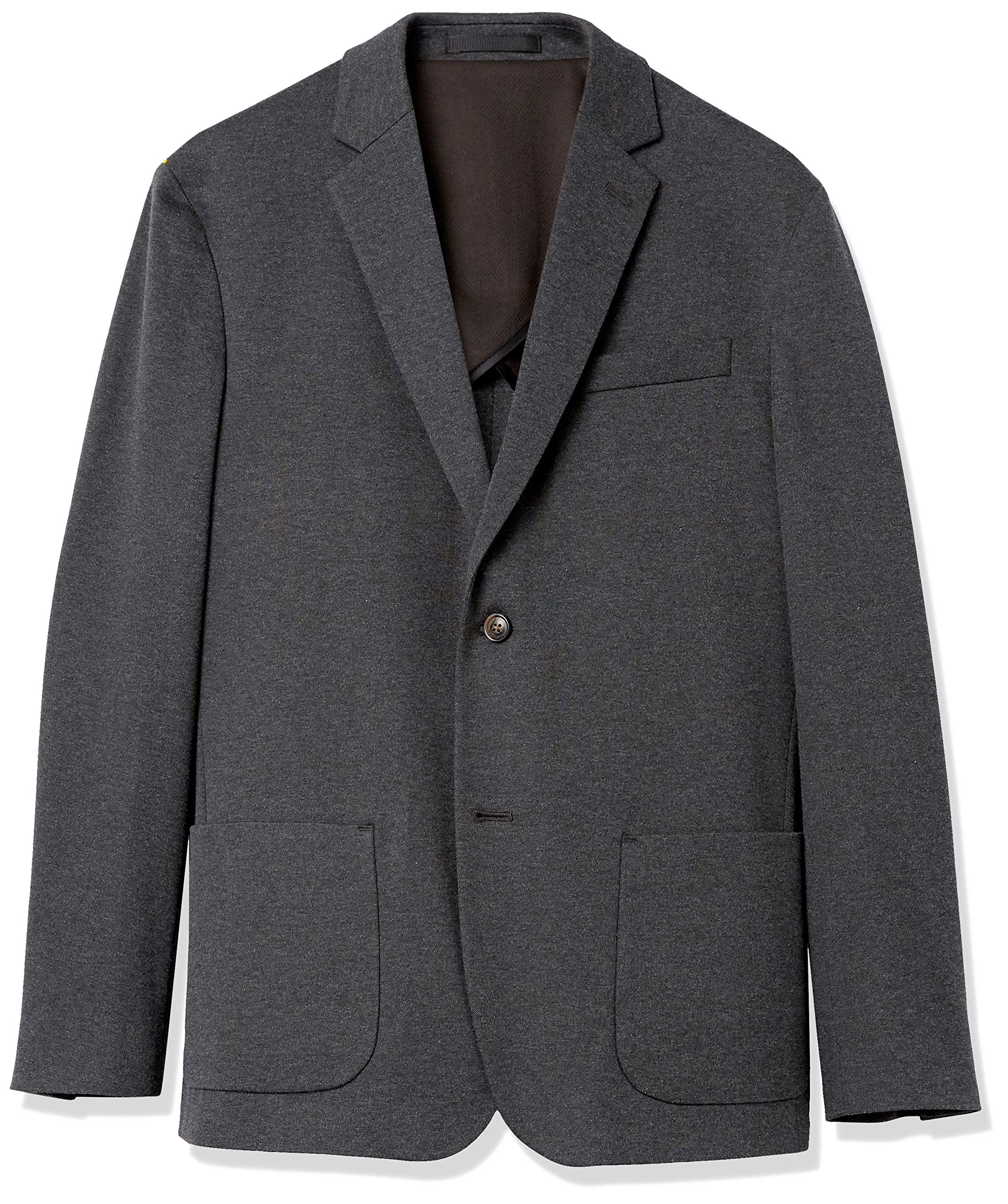 Amazon Essentials Men's Slim Fit Unlined Knit Blazer - Lightweight Stretch Comfort Sport Coat for Business Casual, Office & Wedding Events