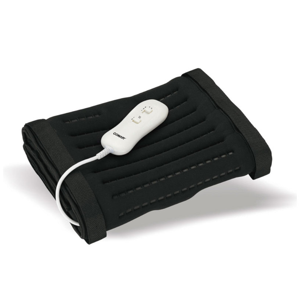 Conair HP08NC Electric Heating Pad with Massage - Soothing Pain Relief for Back, Neck & Shoulders - Perfect for Home, Office & Travel Use