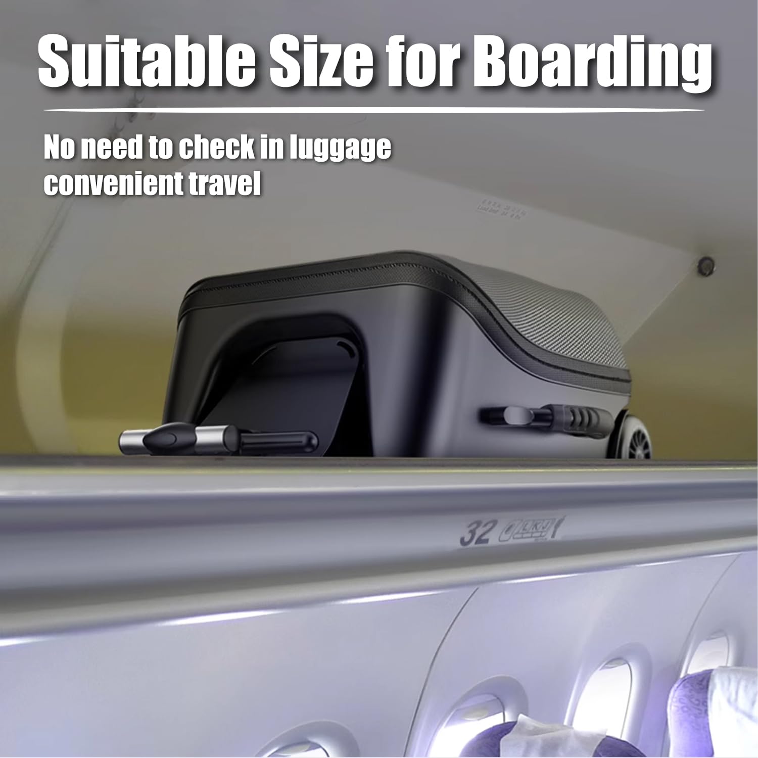 **Kids Ride-On Suitcase - 2-in-1 Travel Luggage & Stroller for Children, Durable Black Carry-On Boarding Toy for Toddlers - Perfect for Airports, School Trips & Family Vacations**