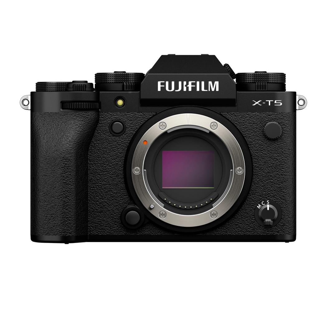 FUJIFILM X-T5 Mirrorless Digital Camera (Black) - 26.1MP APS-C Sensor, 5-Axis IBIS, 4K Video - Perfect for Travel, Street & Portrait Photography