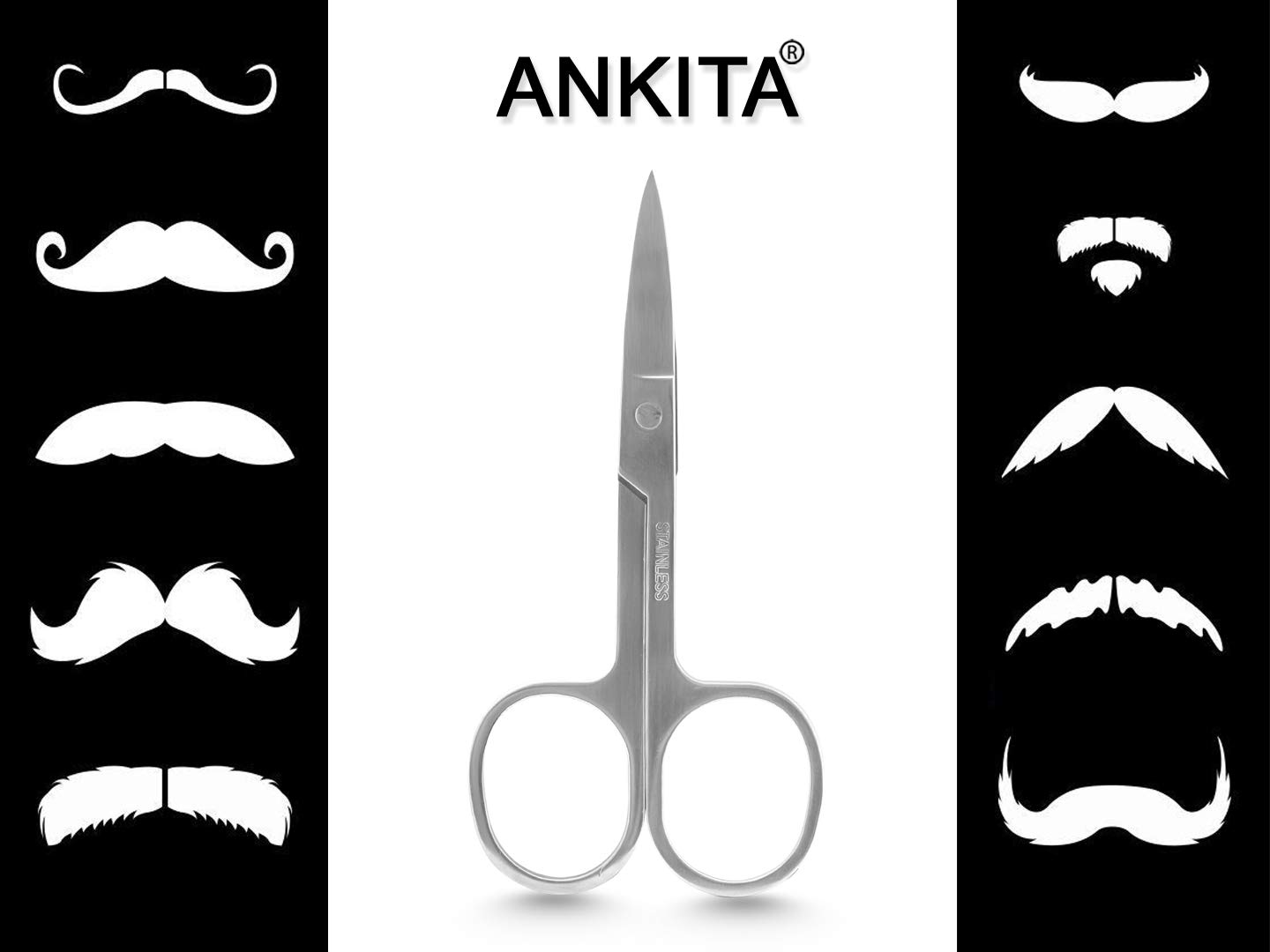 Professional Blackhead Remover Kit - Round & Pointed Pimple Popper Tools + Cuticle Scissors for Acne Treatment & Nail Care | Perfect for Home Spa, Facial Care & Manicure Routine