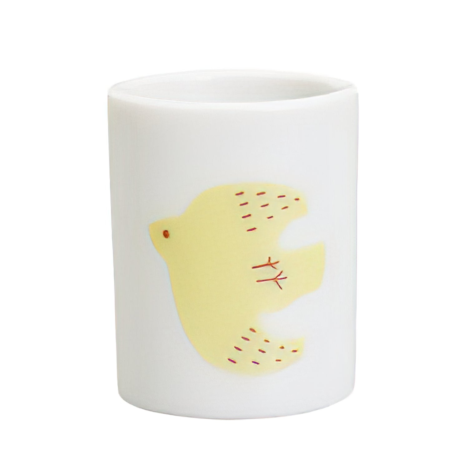 Harekutani Porcelain Bird Toothbrush Holder - Elegant Bathroom Organizer for Toothbrush Storage, Perfect for Home, Hotel, and Spa Decor