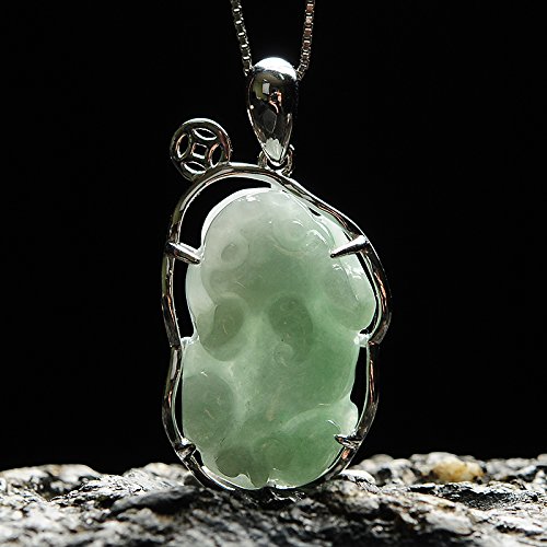 Natural Green Emerald Jade Pendant Necklace - Authentic Cusstally Charm Jewelry for Women | Perfect for Gifts, Weddings & Everyday Elegance