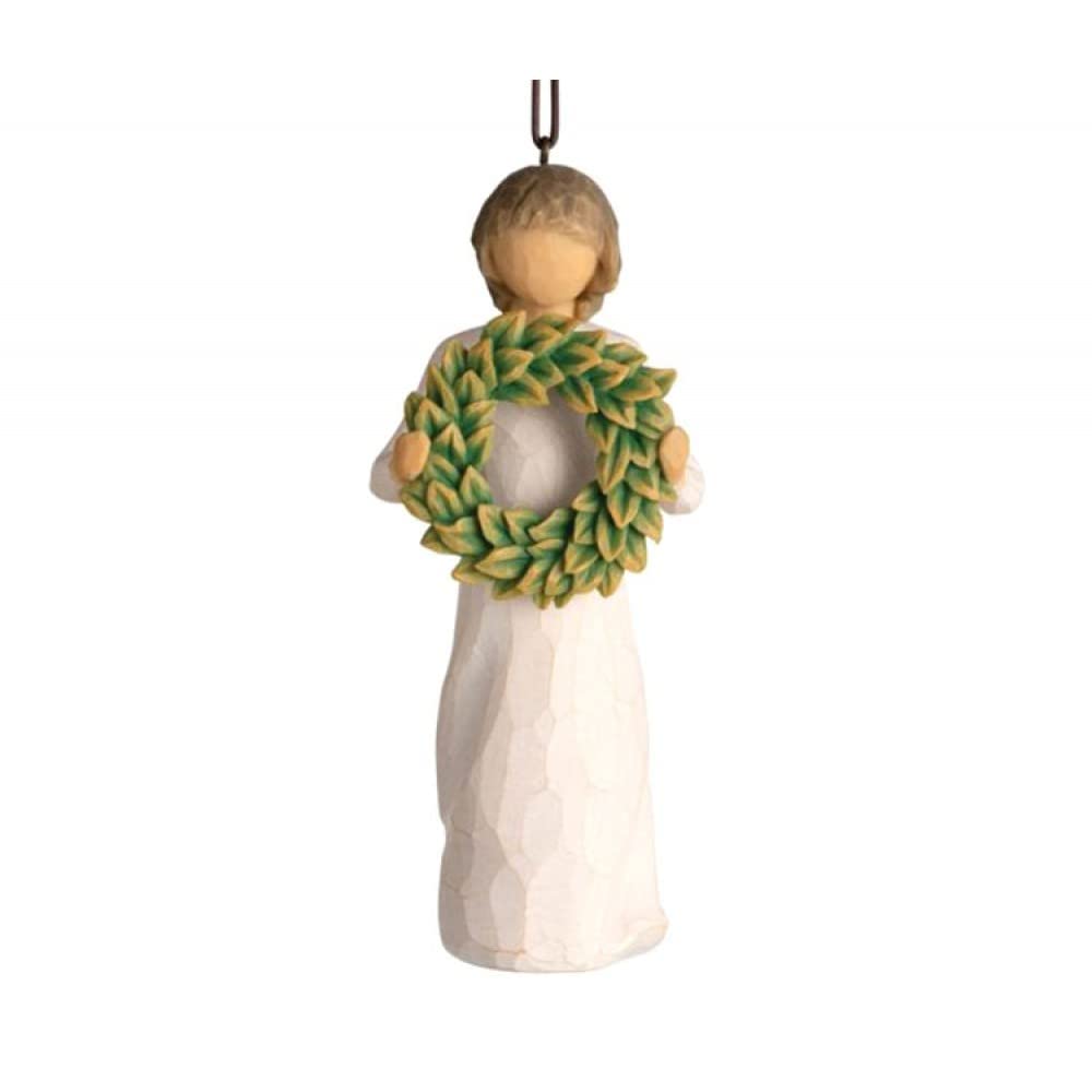 Willow Tree Magnolia Ornament - Hand-Painted Resin Figurine for Home Decor, Gift Giving & Christmas Tree Decoration