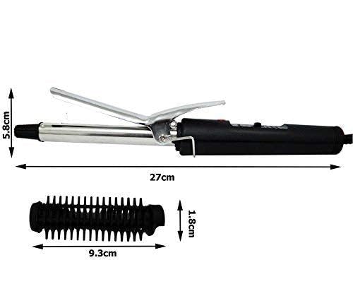 Best Hair Curling Iron Rod for Women - Professional 1 Inch Black Curling Wand for Long & Short Hair - Perfect for Salon, Home Styling & Special Occasions