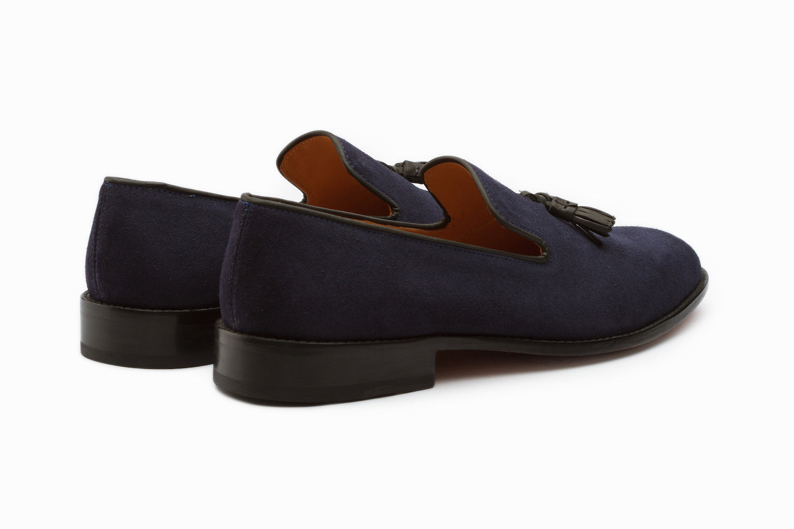 Stylish Navy Suede Tassel Loafers for Women - Comfortable Slip-On Dress Shoes for Office, Casual Outfits & Special Occasions