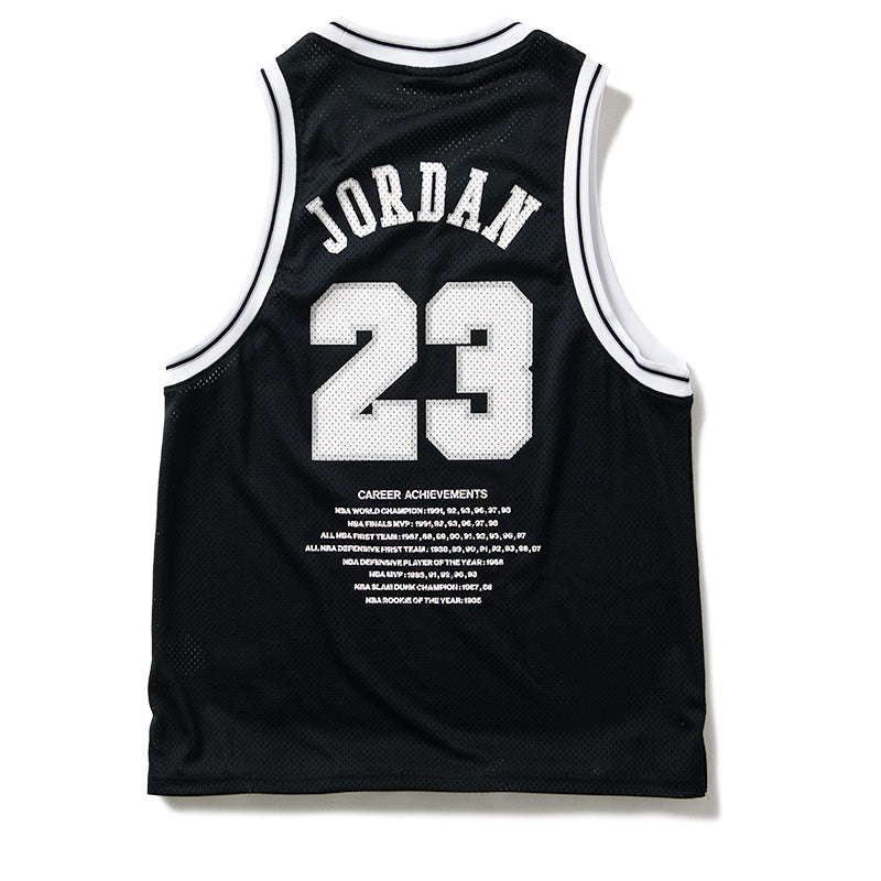 Jordan Essentials Summer Jersey - Black/White | Breathable & Lightweight Basketball Shirt for Men | Perfect for Outdoor Sports & Casual Wear