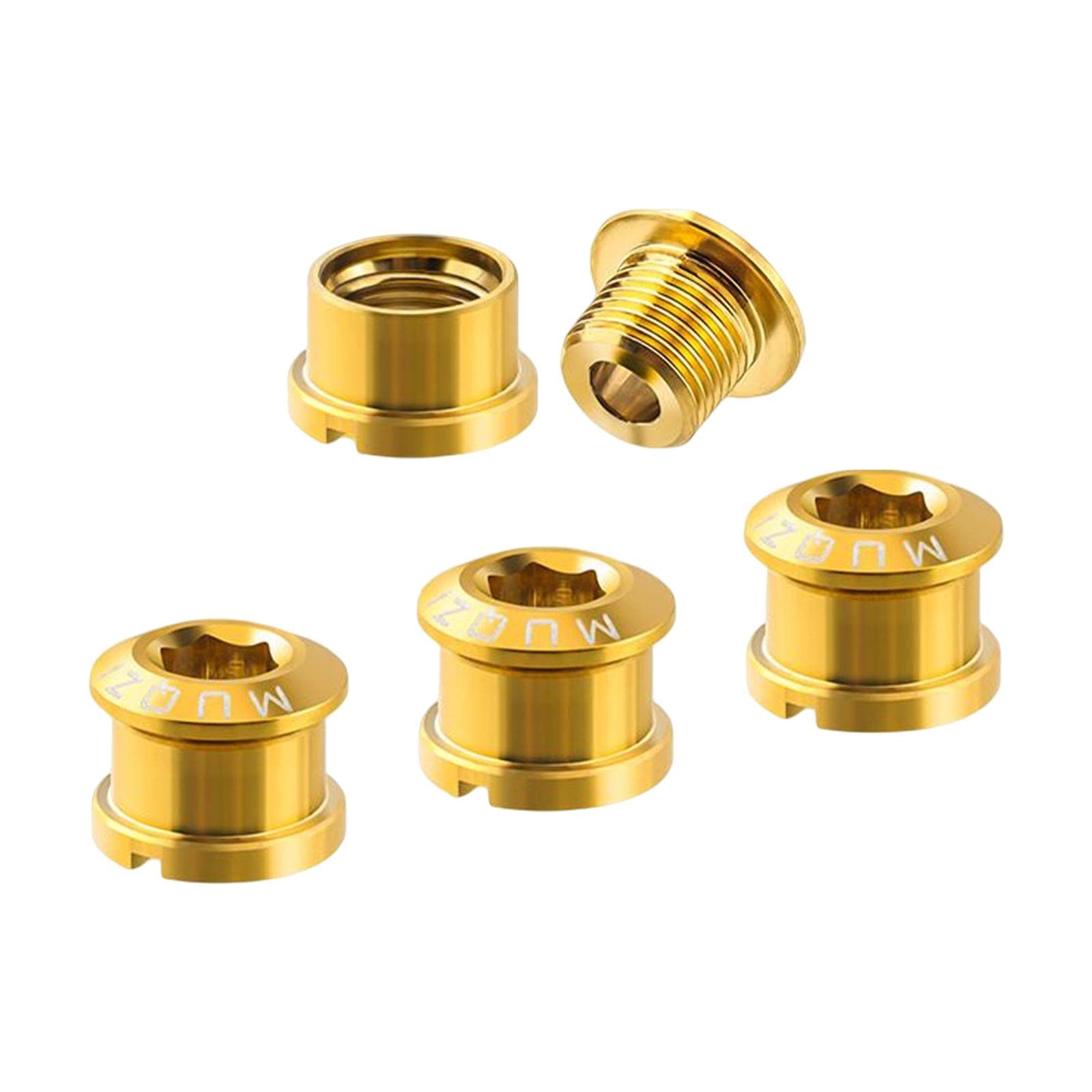 Tachiuwa 4X Bike Chainring Bolts and Screws - High-Quality Replacement Parts for Bicycle Crankset - Perfect for Mountain Bikes, Road Bikes, and Cycling Maintenance