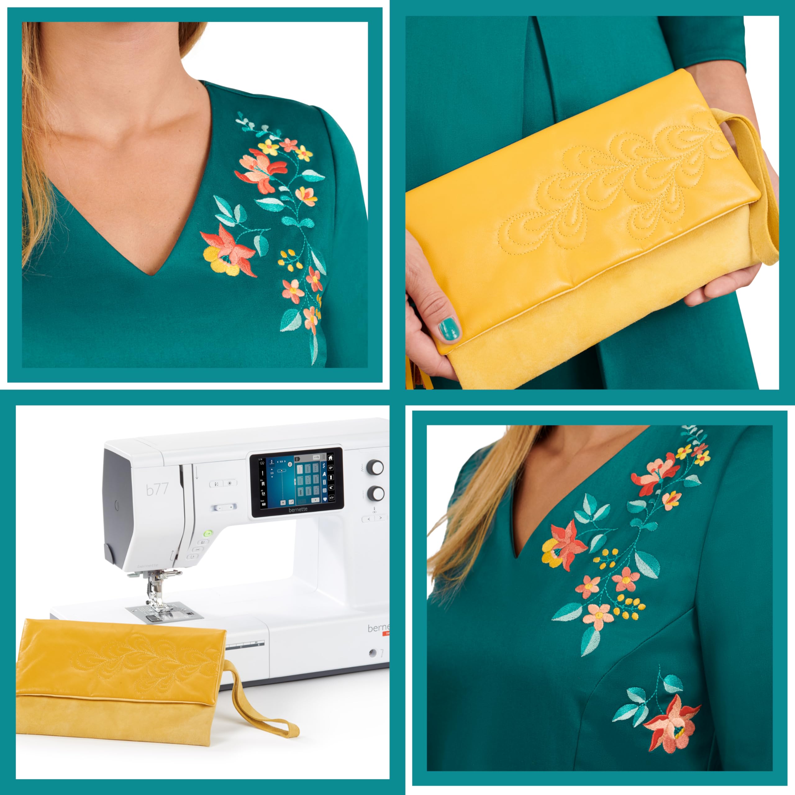 BERNETTE B77 Sewing Machine - Heavy Duty, Computerized, 770 Stitch Options | Perfect for Quilting, Dressmaking & Home DIY Projects