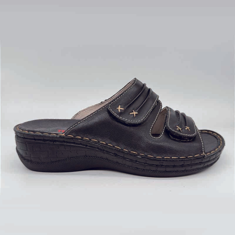 Women's Comfortable Velcro Slide Sandals for Autumn - Lightweight & Breathable for Walking, Travel, and Casual Wear