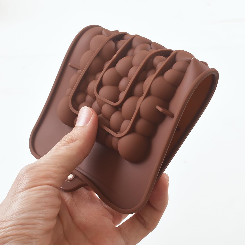 Premium Silicone Chocolate Bar Molds - 4 Pack Reusable Baking Molds for Homemade Protein Bars, Energy Bars & Candy - Perfect for DIY Treats, Gifts & Party Favors - BPA-Free & Easy Clean